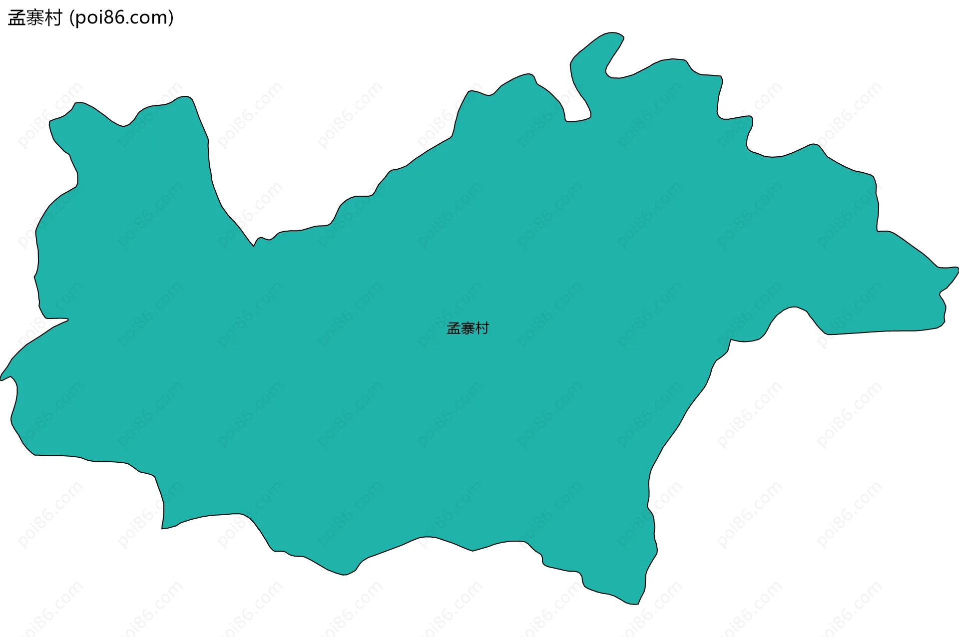 孟寨村边界地图