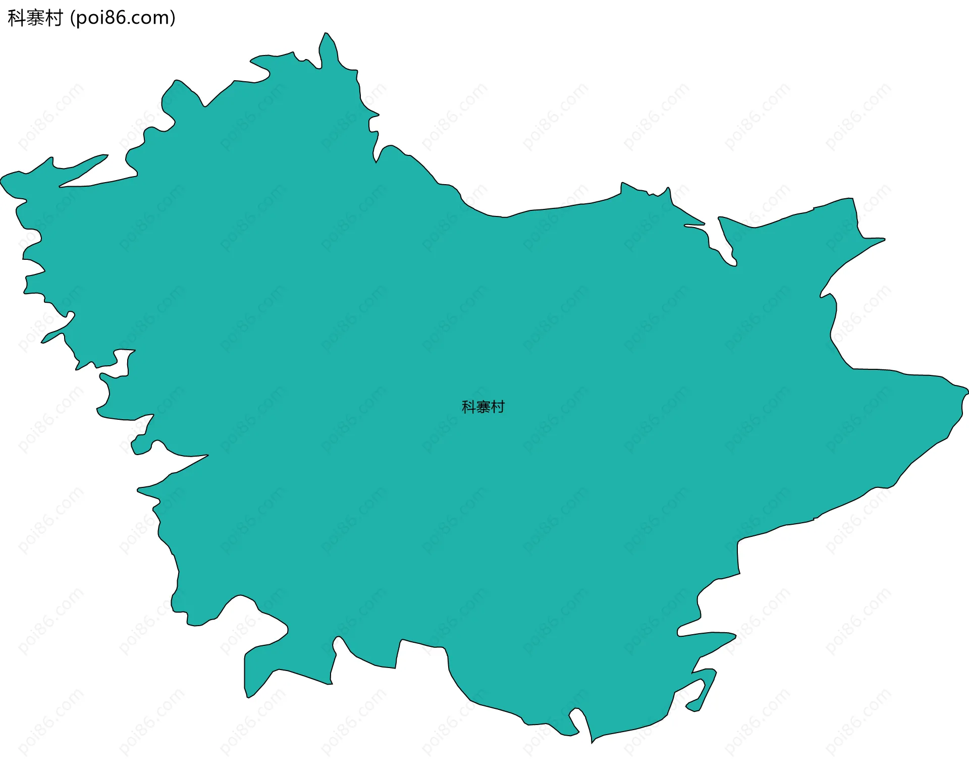 科寨村边界地图