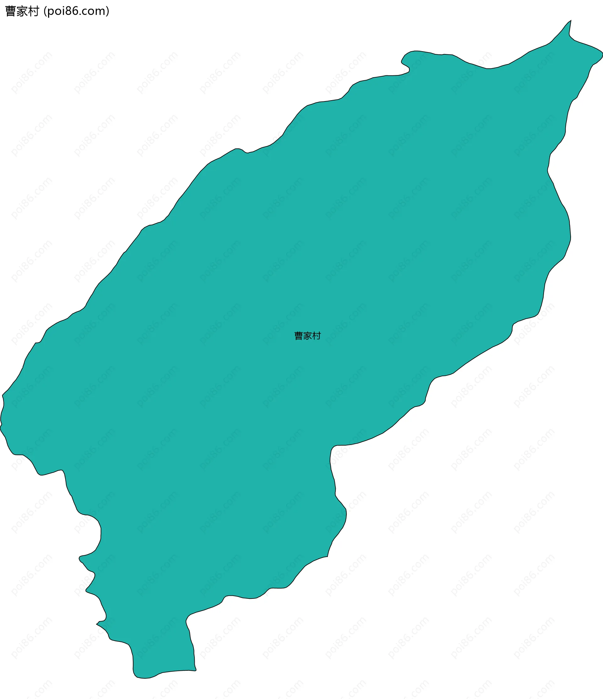 曹家村边界地图
