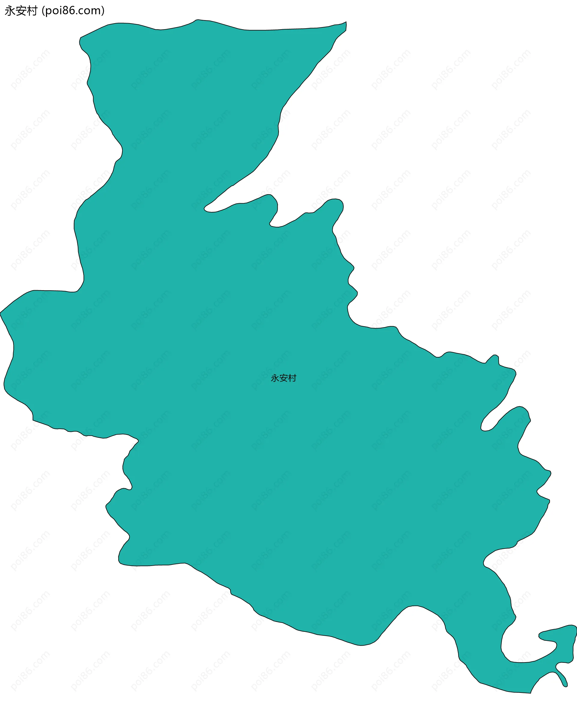 永安村边界地图