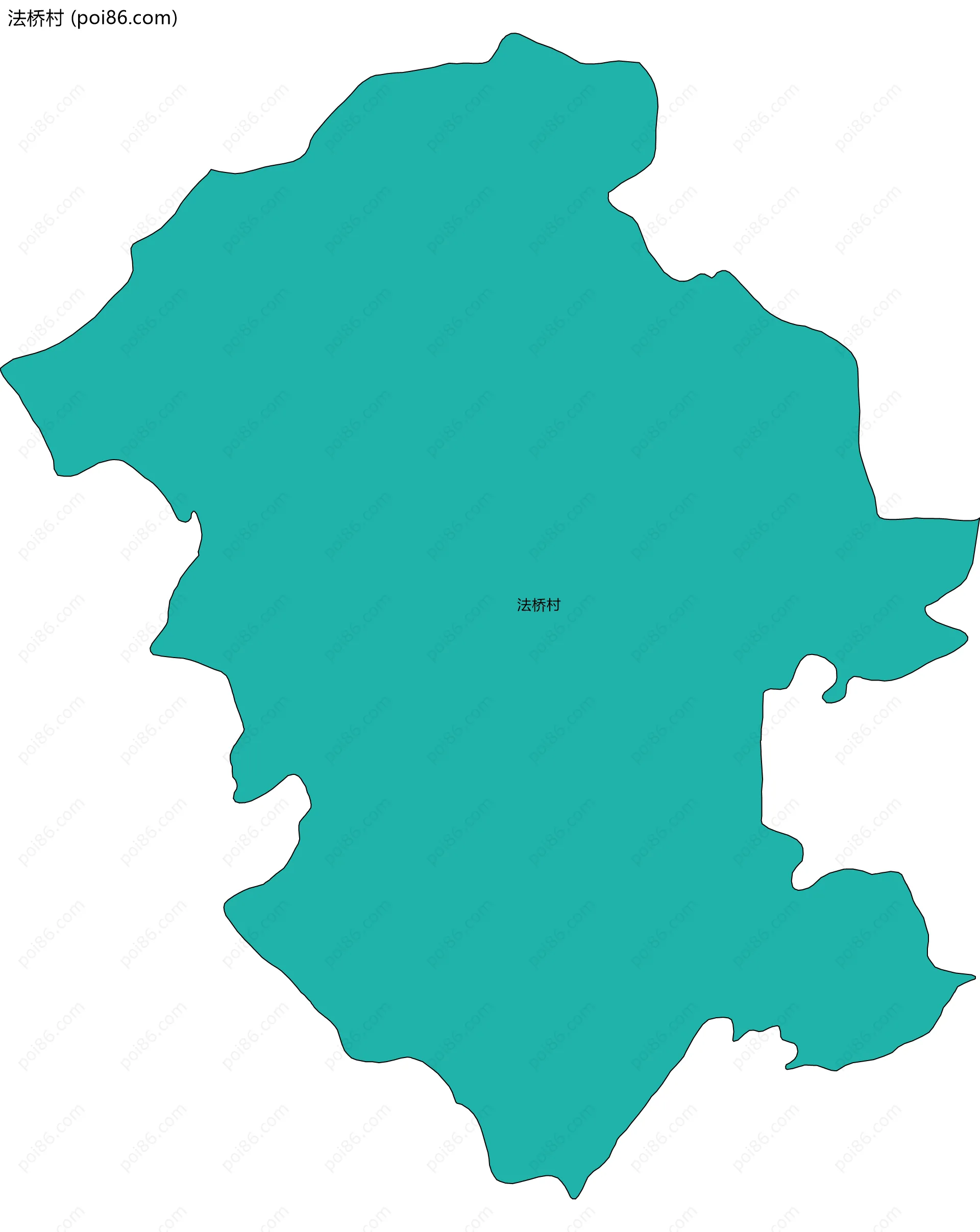法桥村边界地图