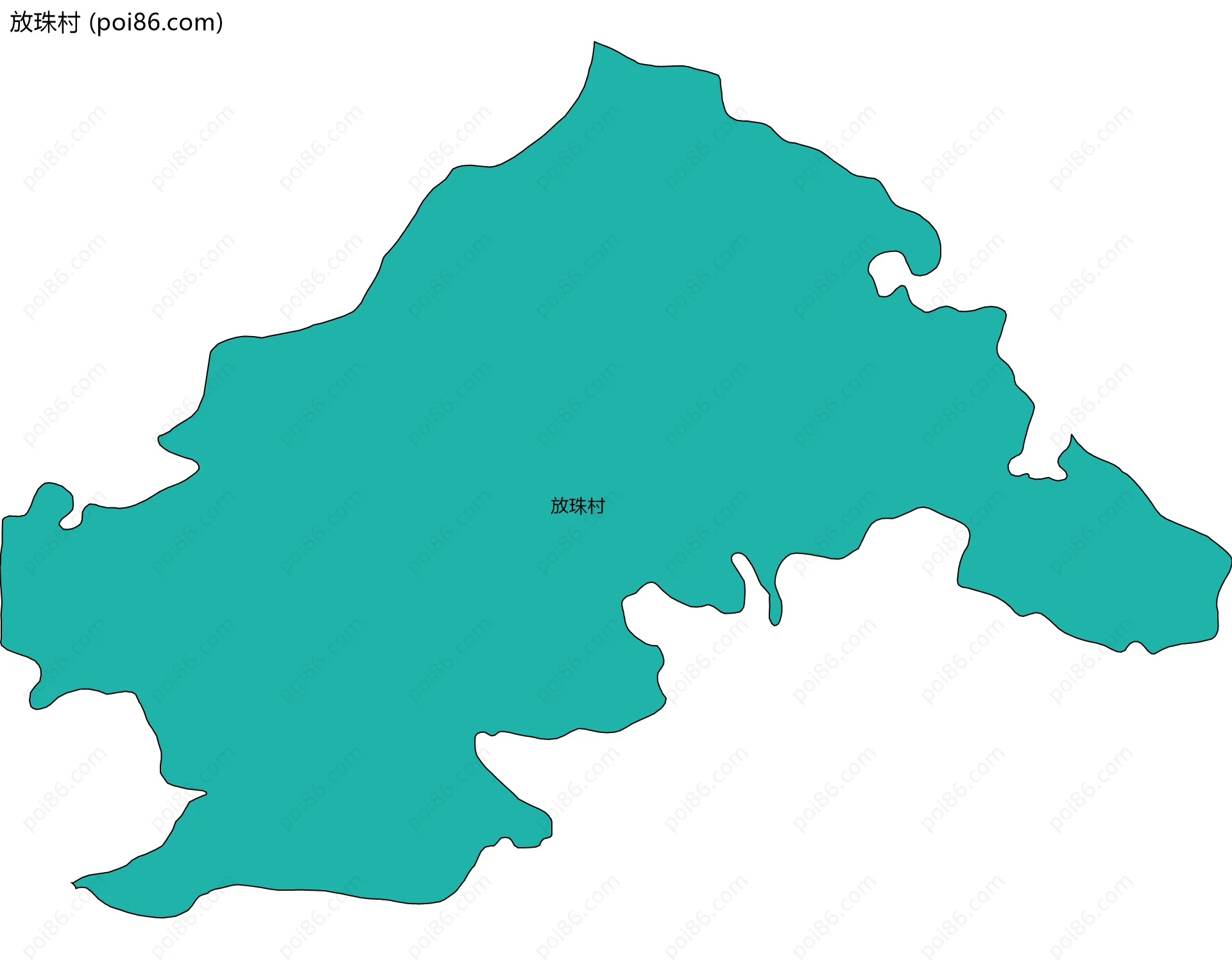 放珠村边界地图