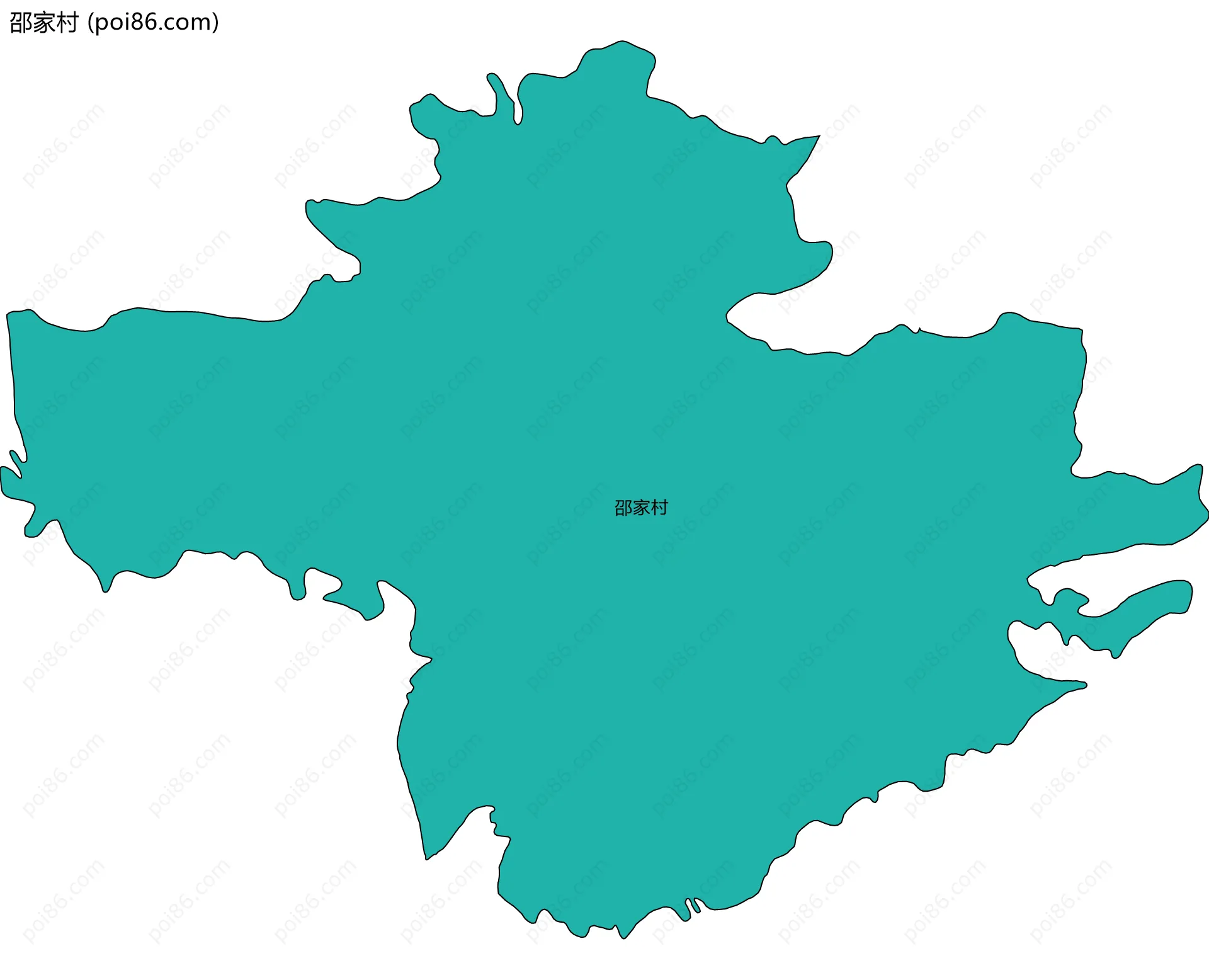 邵家村边界地图