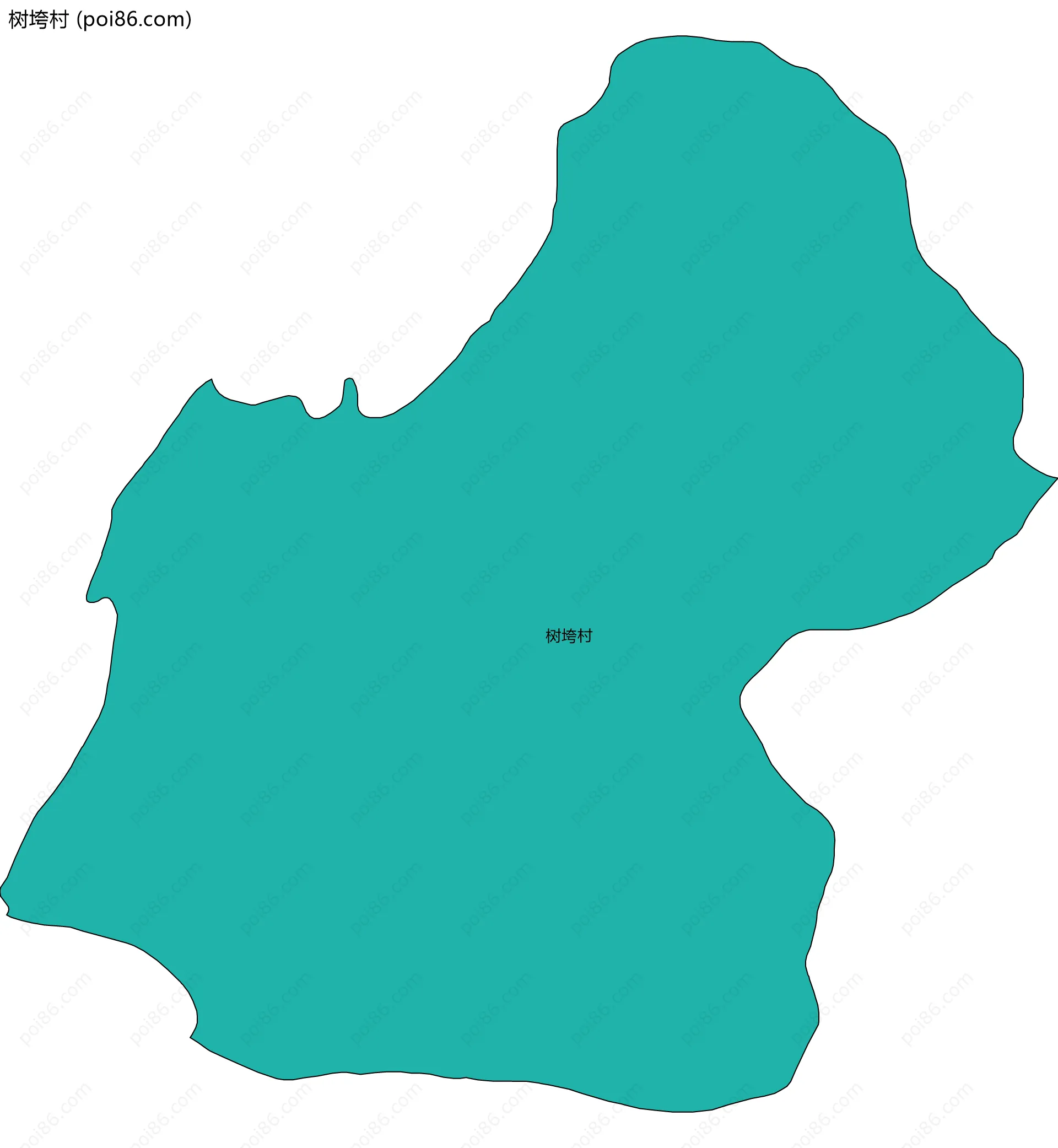 树垮村边界地图