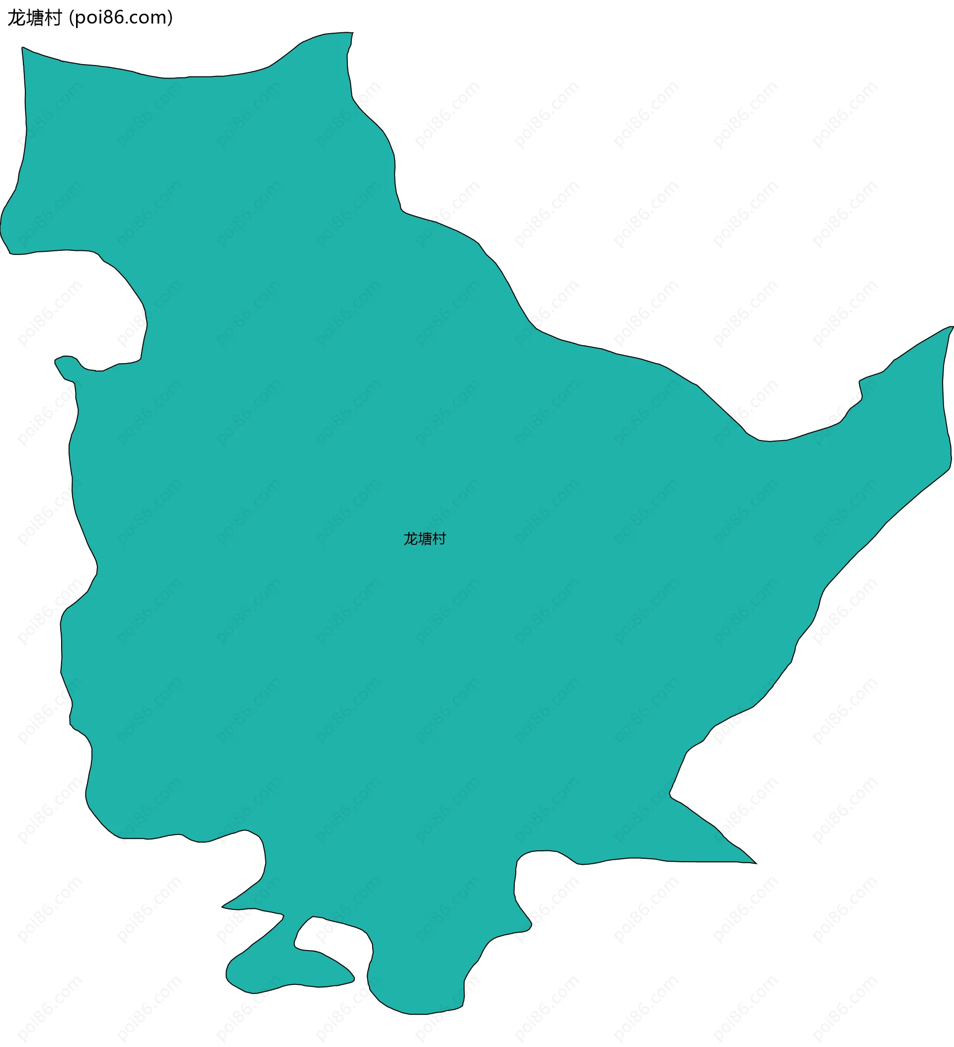 龙塘村边界地图