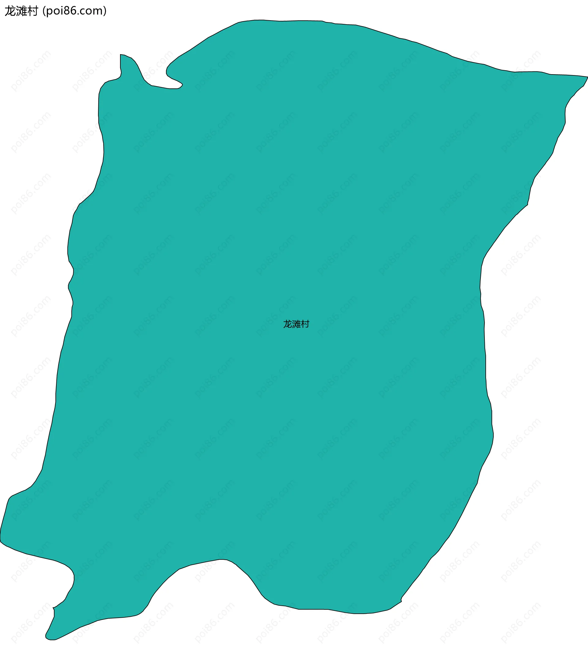 龙滩村边界地图