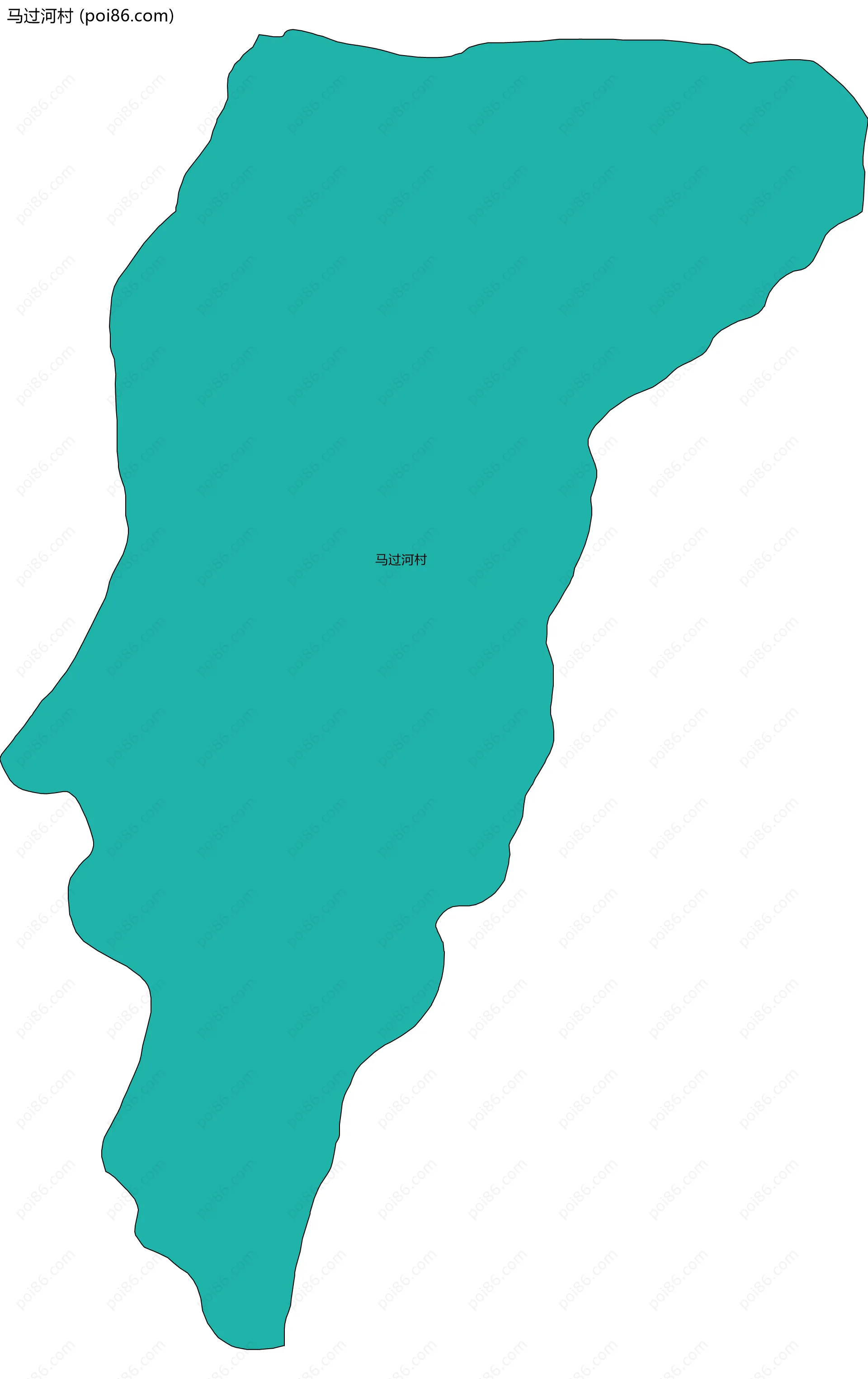 马过河村边界地图