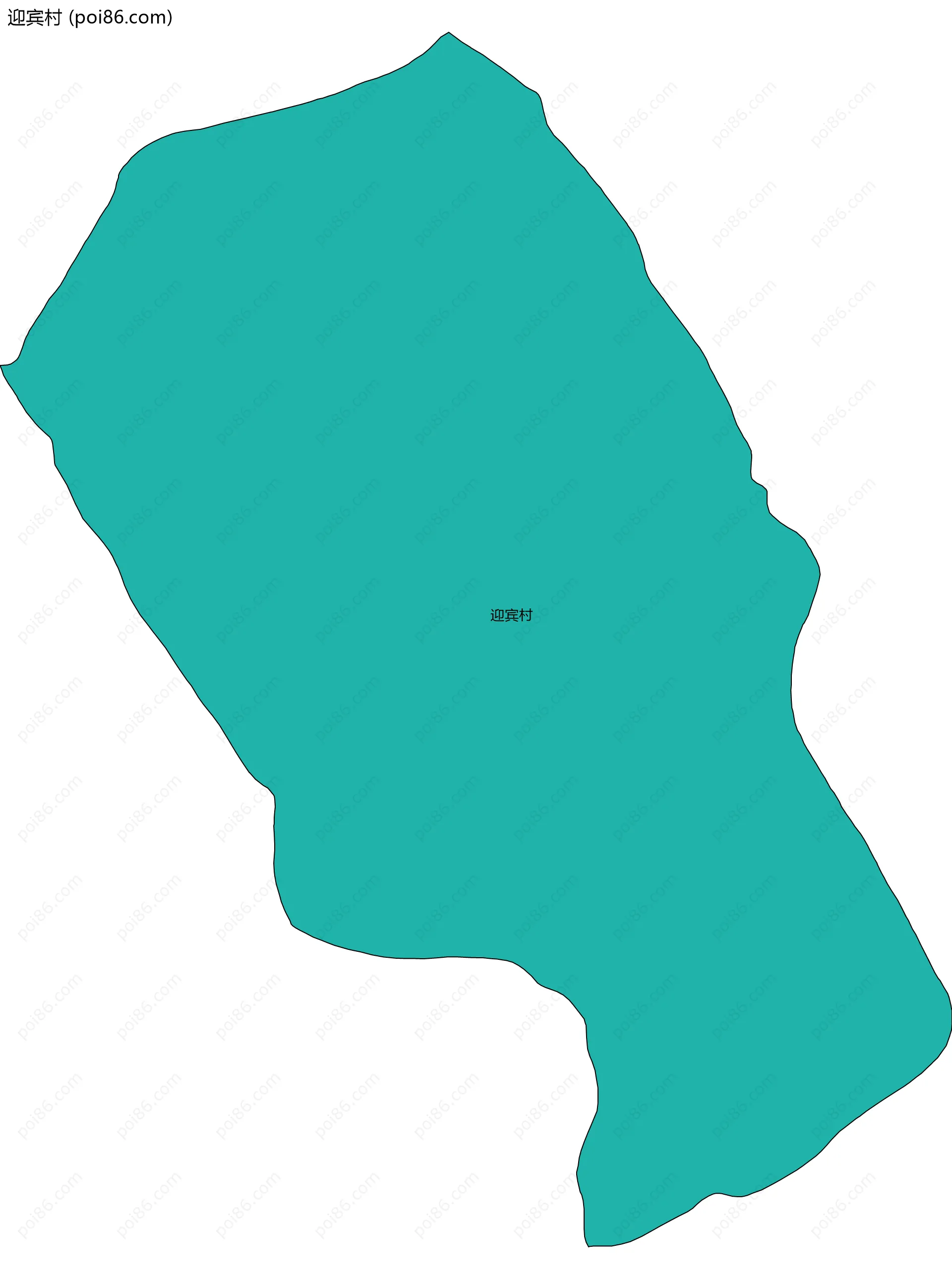 迎宾村边界地图