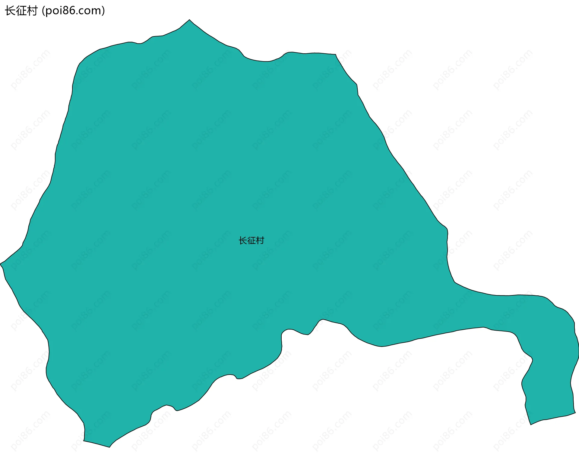 长征村边界地图