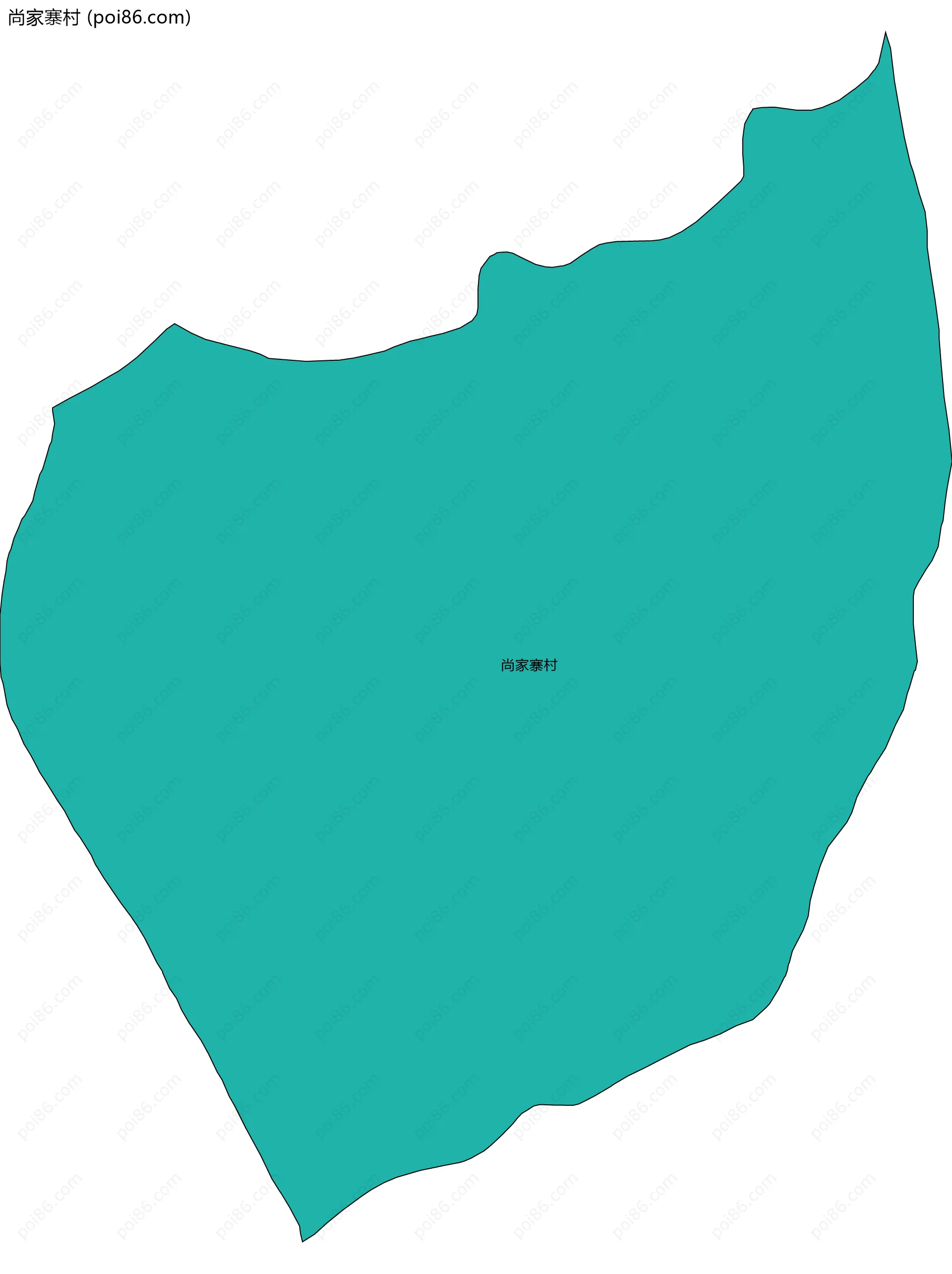 尚家寨村边界地图