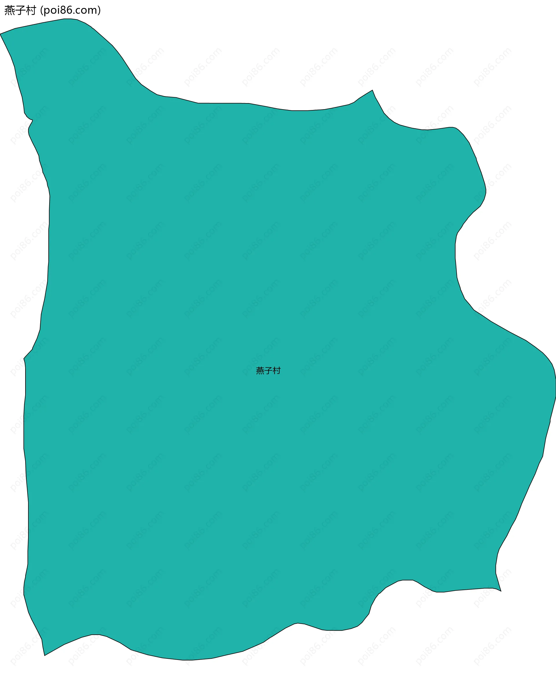 燕子村边界地图