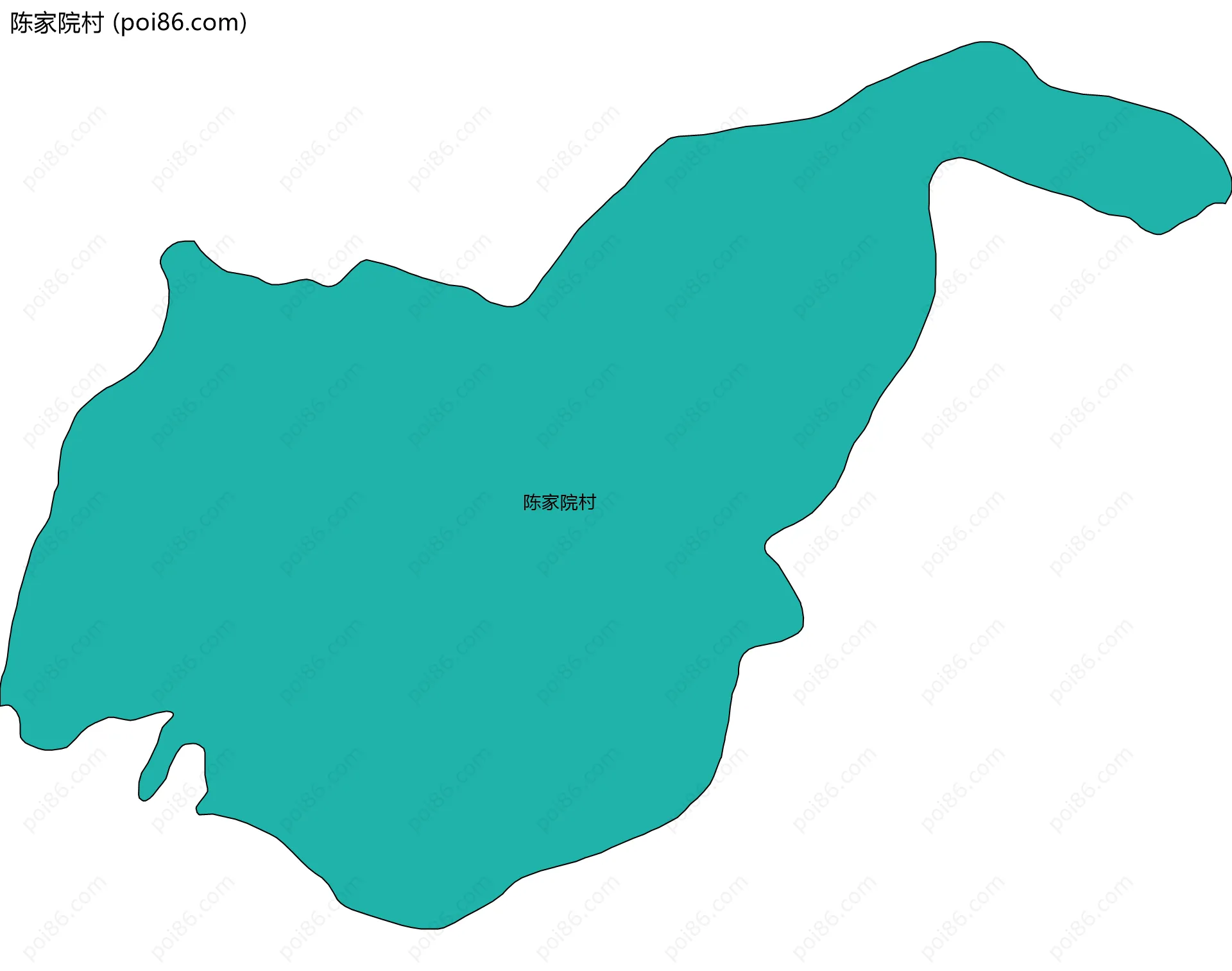 陈家院村边界地图