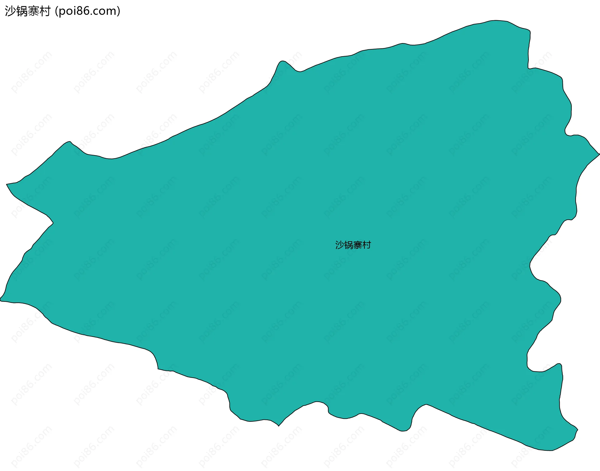 沙锅寨村边界地图