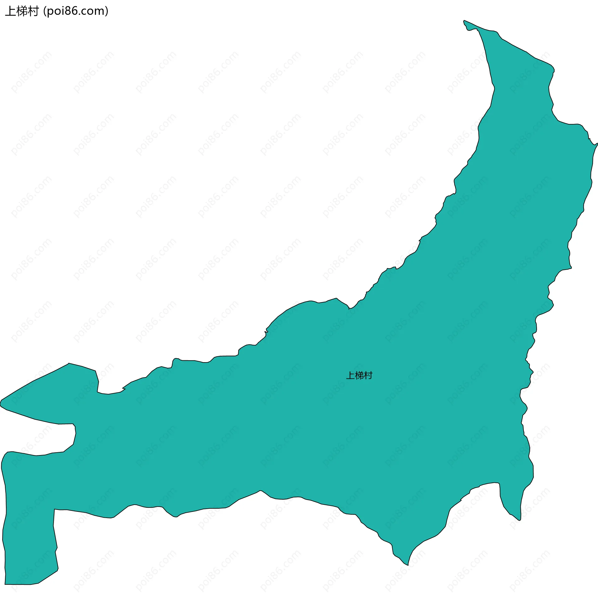 上梯村边界地图