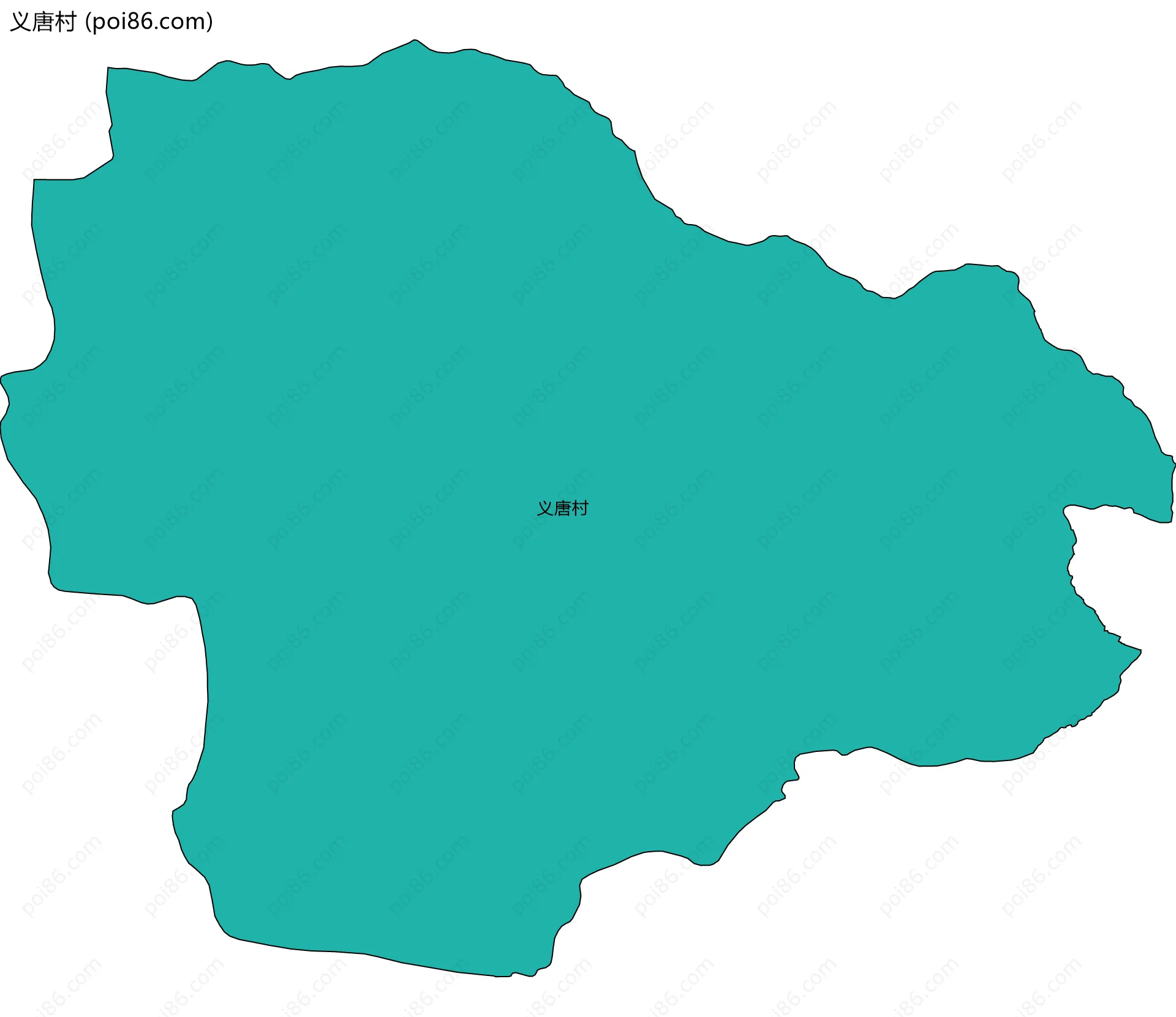 义唐村边界地图