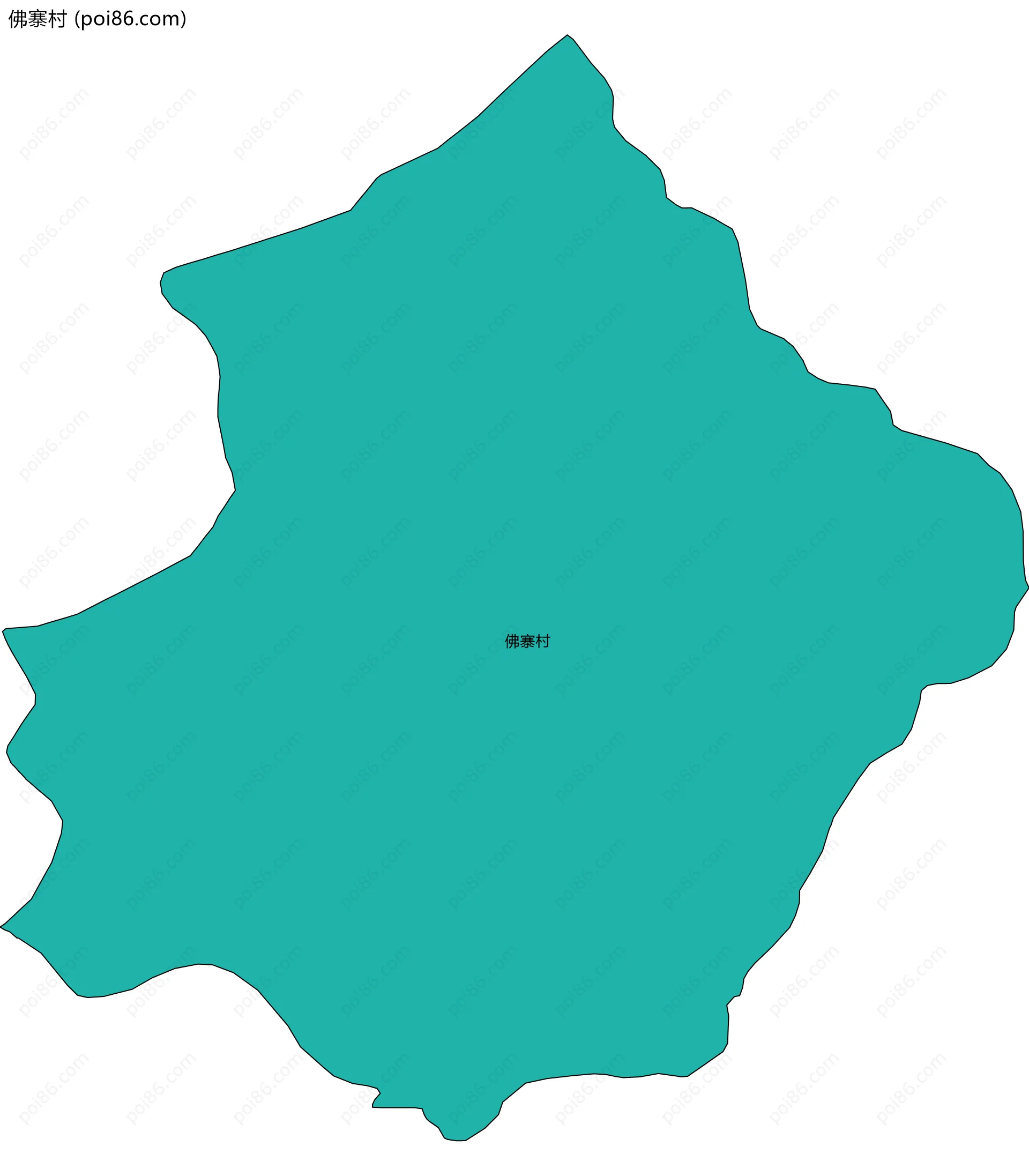 佛寨村边界地图