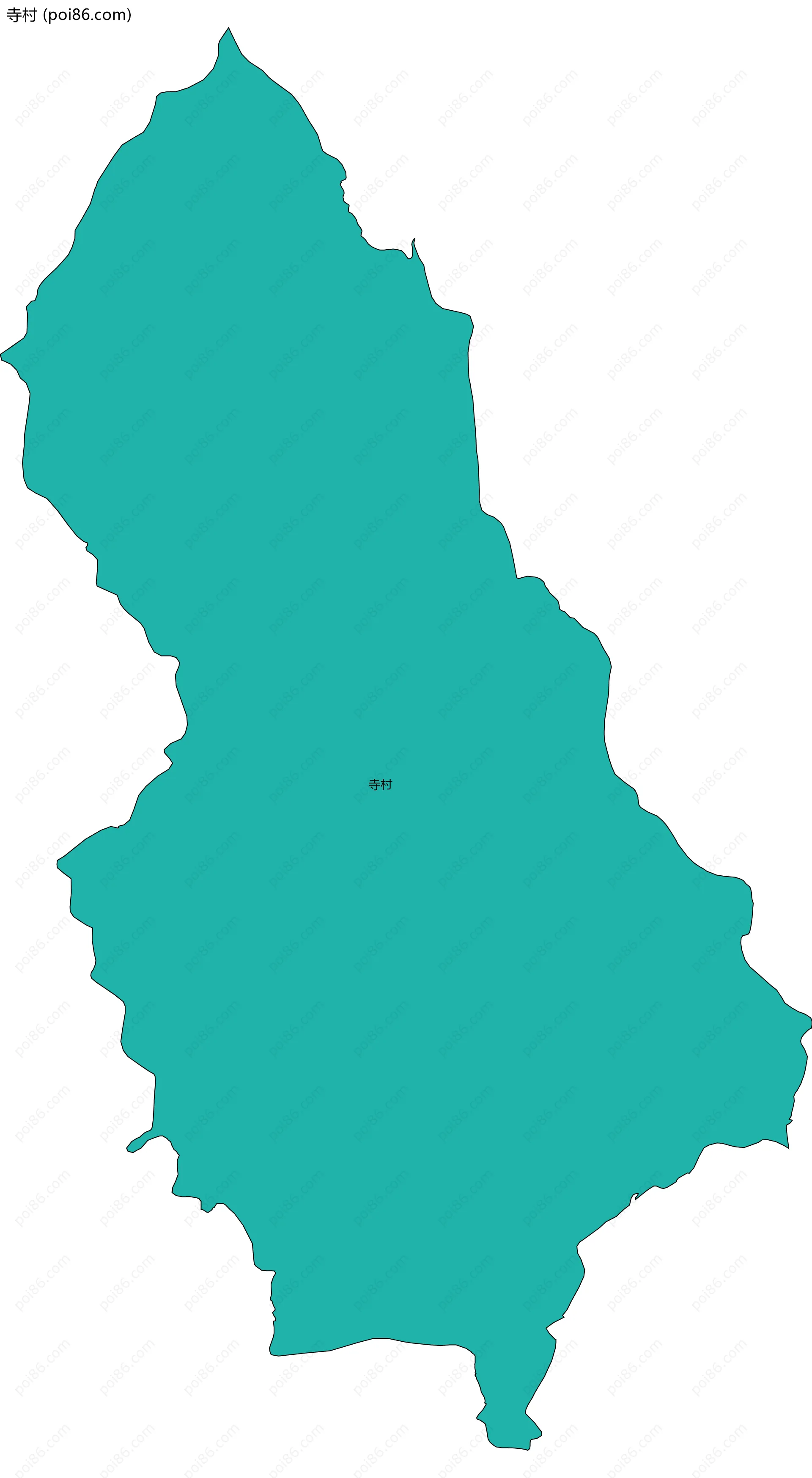 寺村边界地图