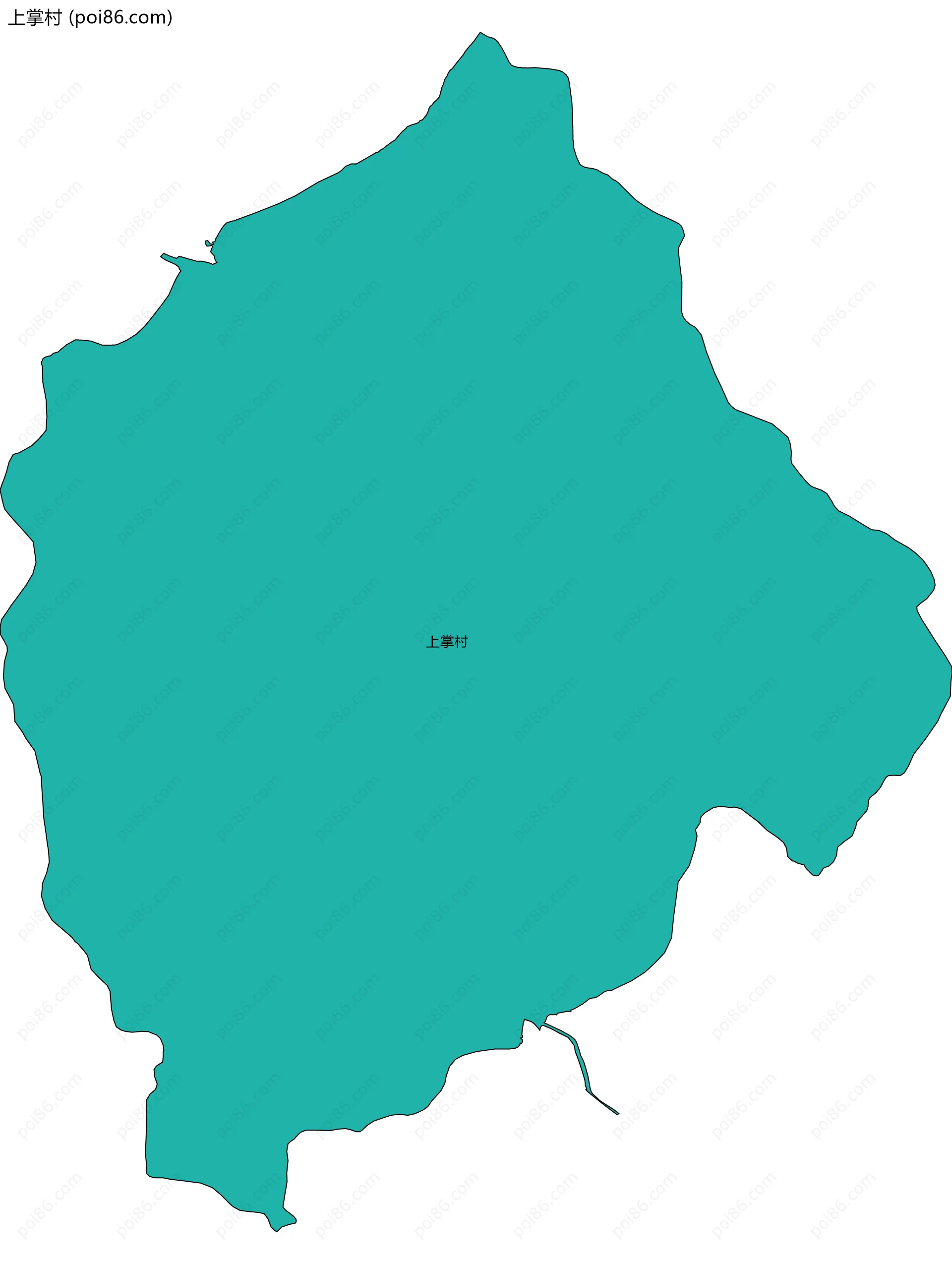 上掌村边界地图