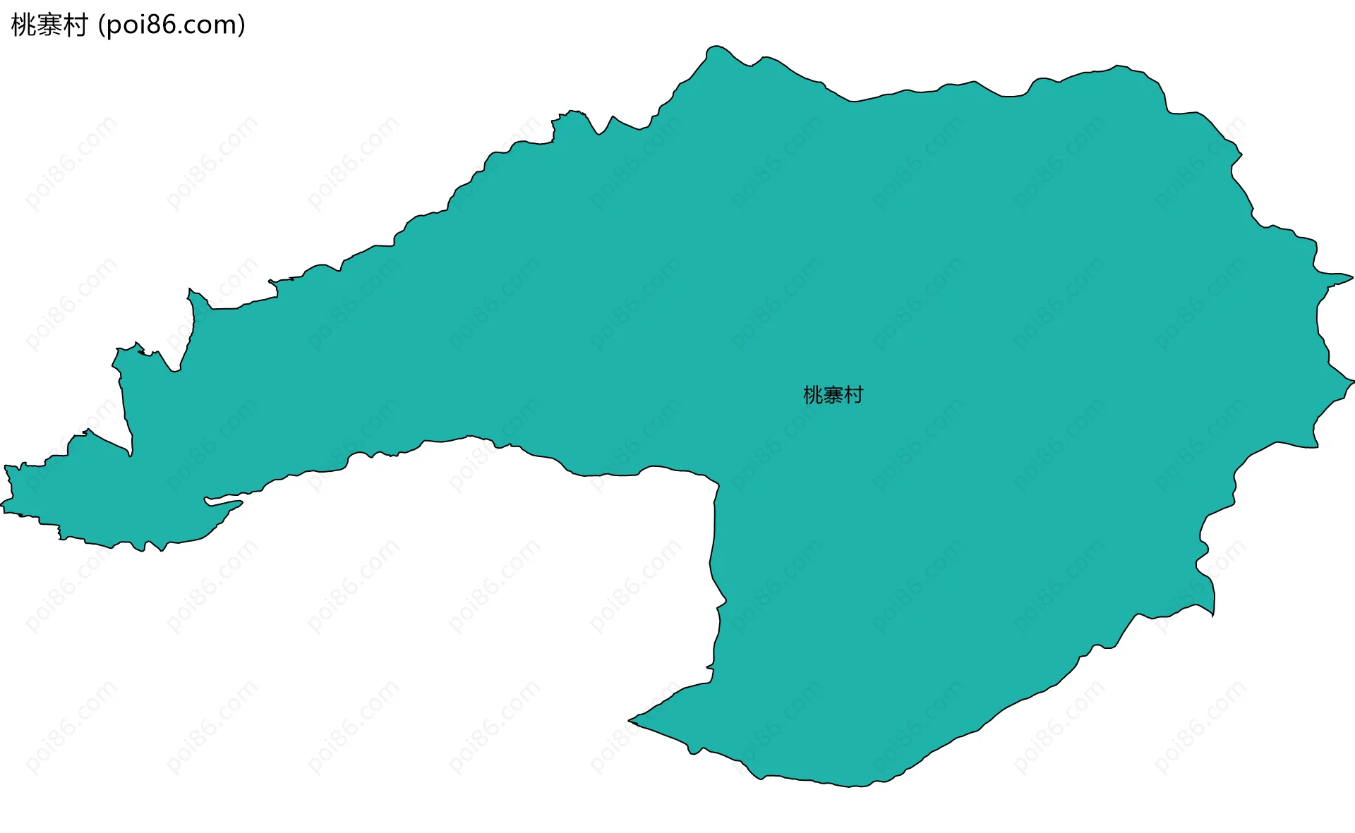 桃寨村边界地图