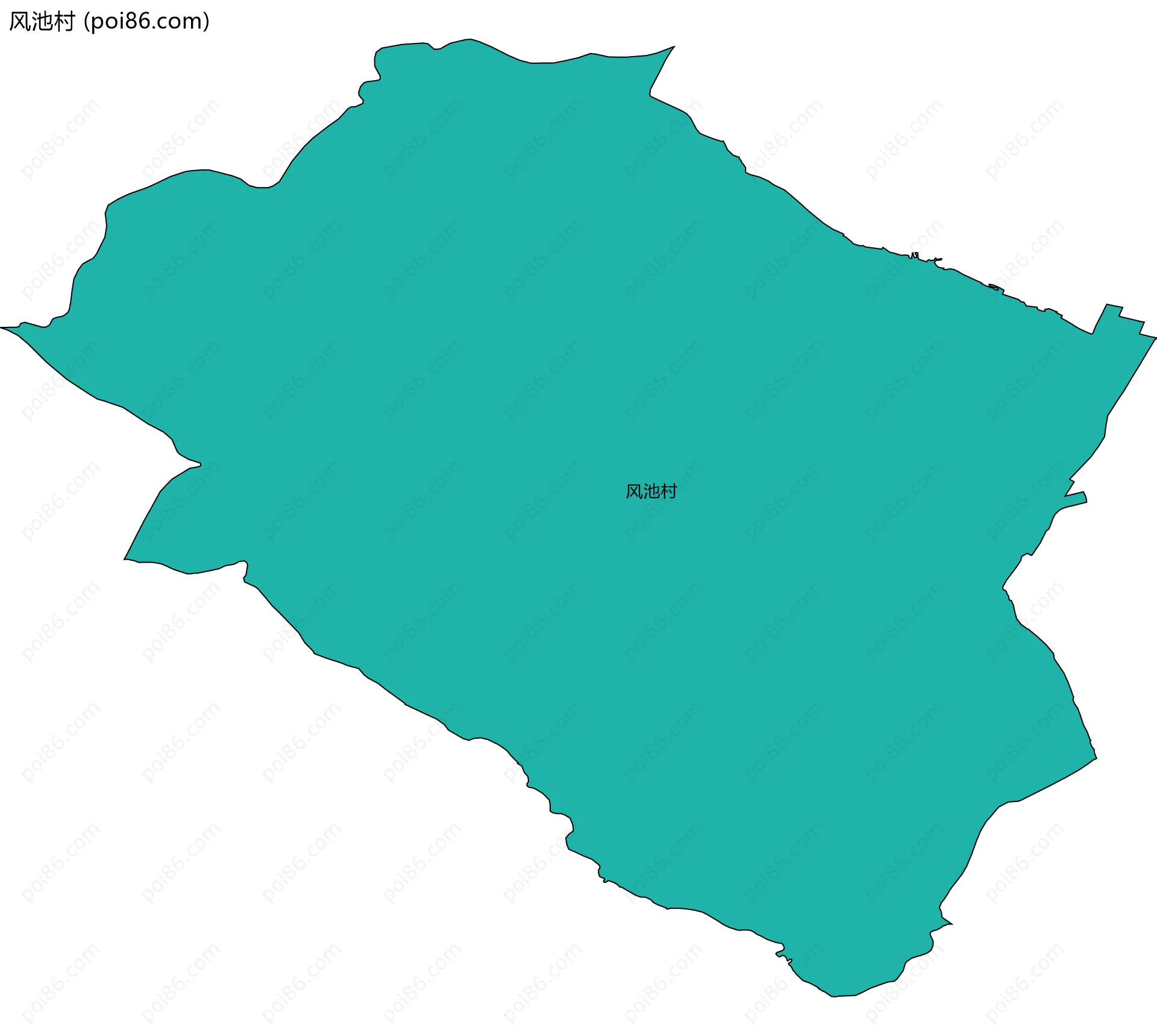 风池村边界地图