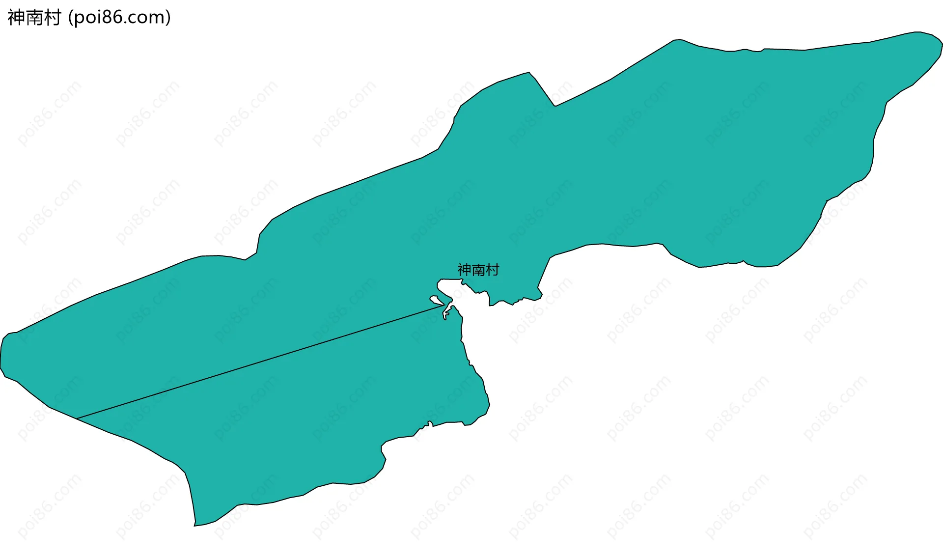 神南村边界地图