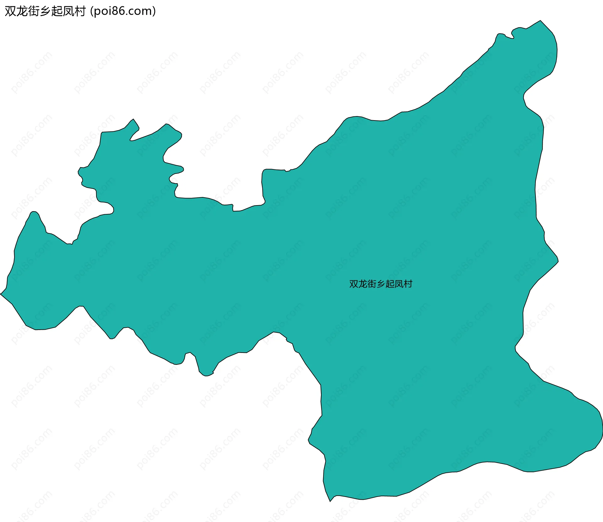 双龙街乡起凤村边界地图