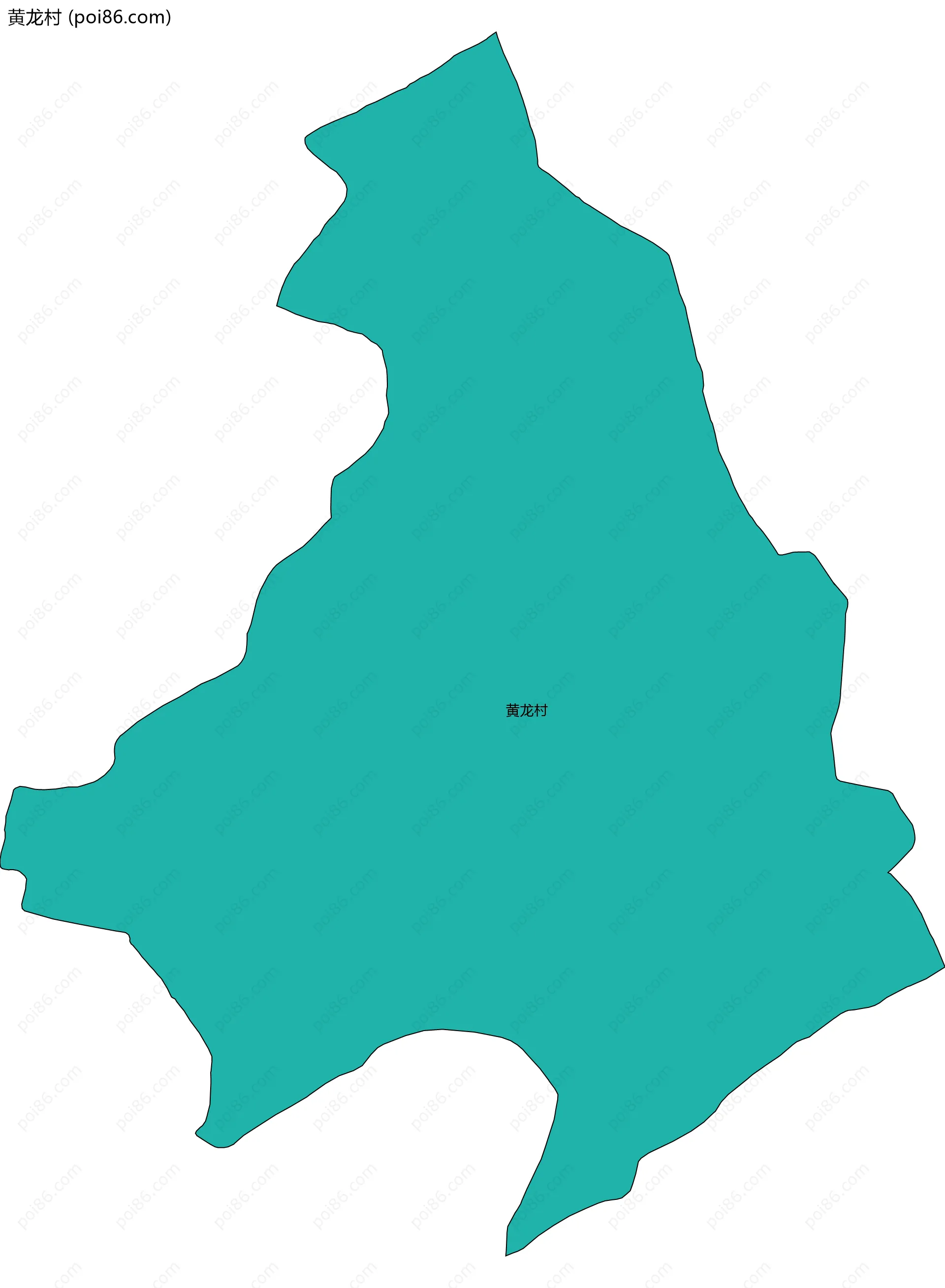 黄龙村边界地图