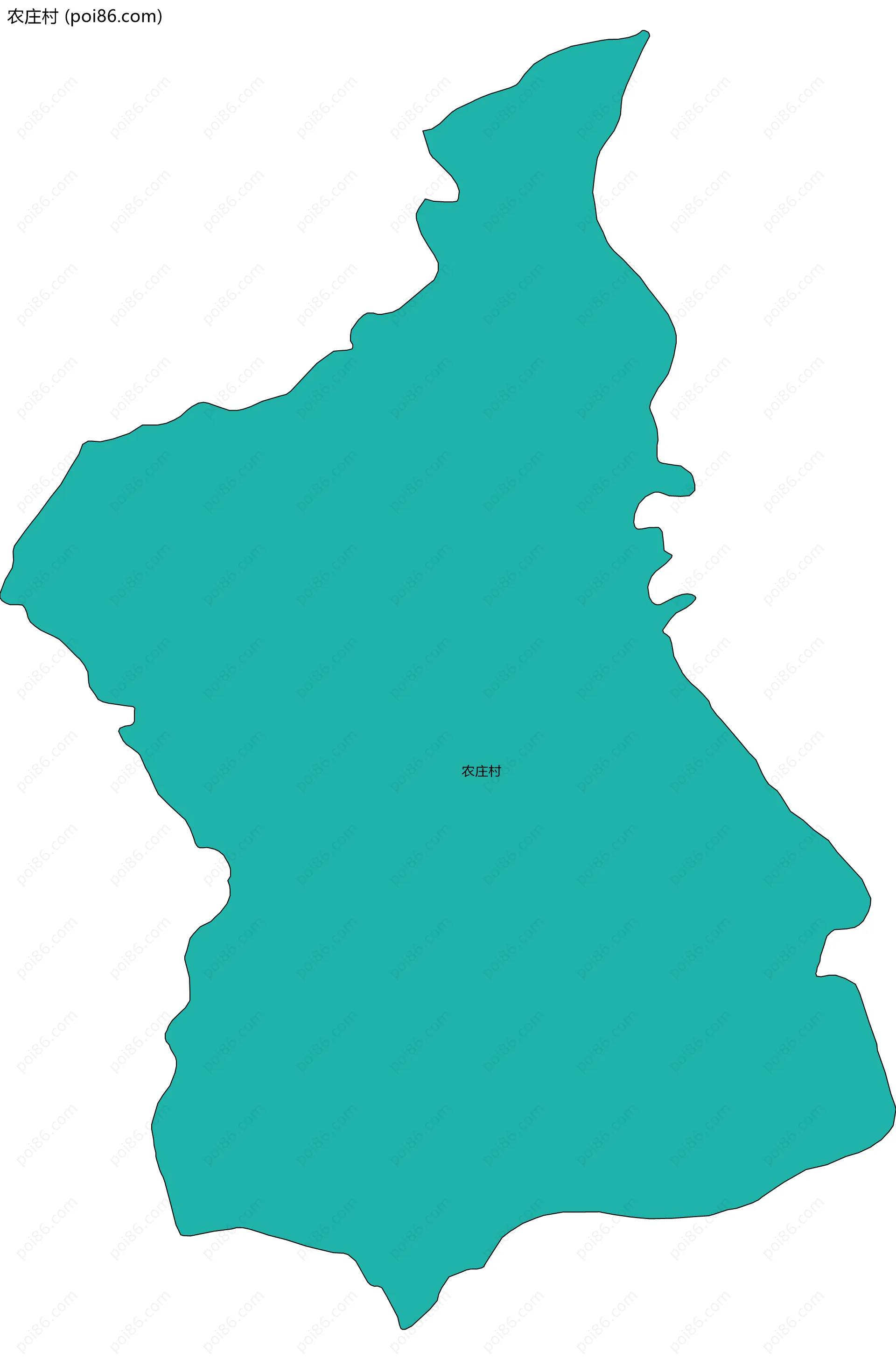 农庄村边界地图