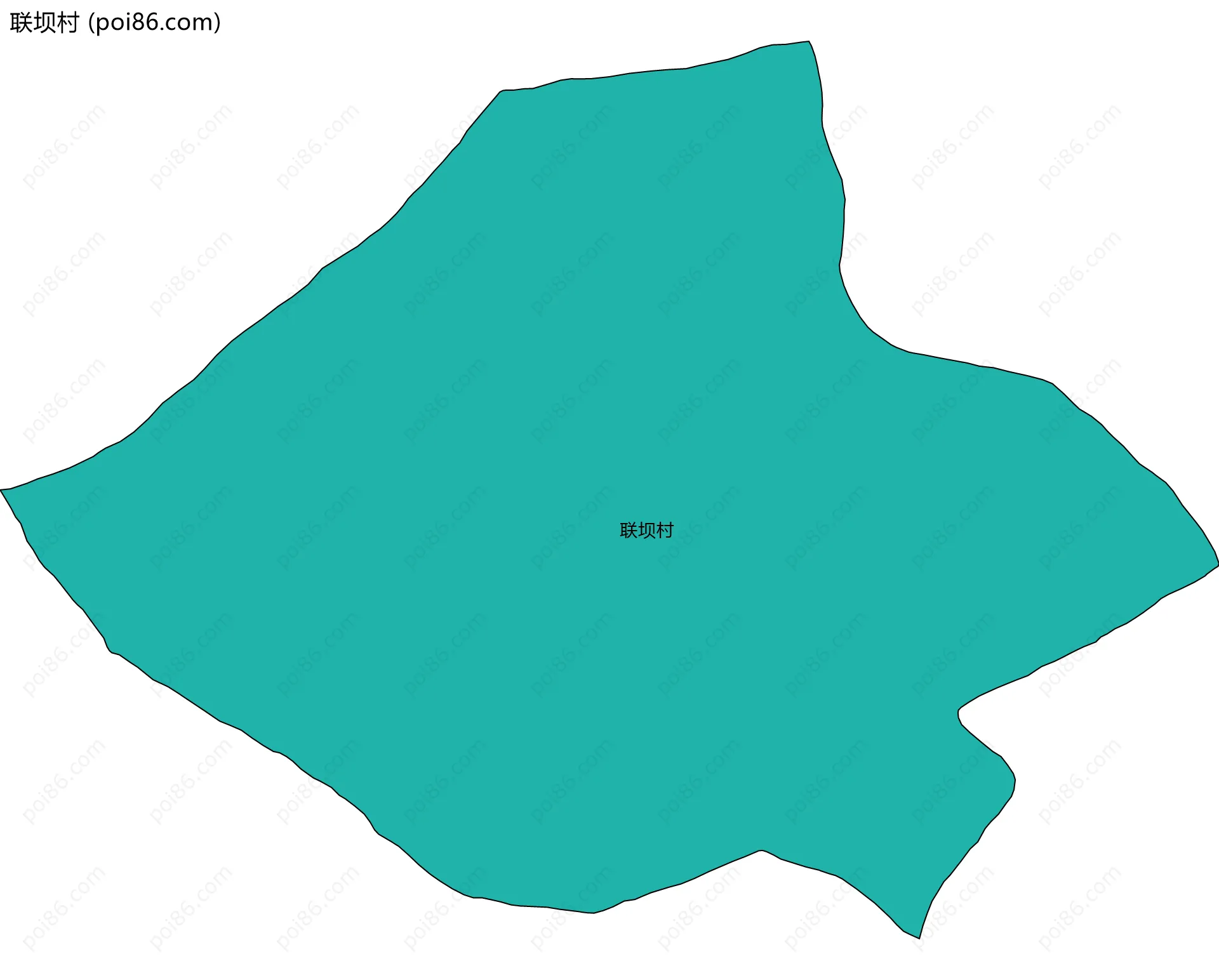 联坝村边界地图