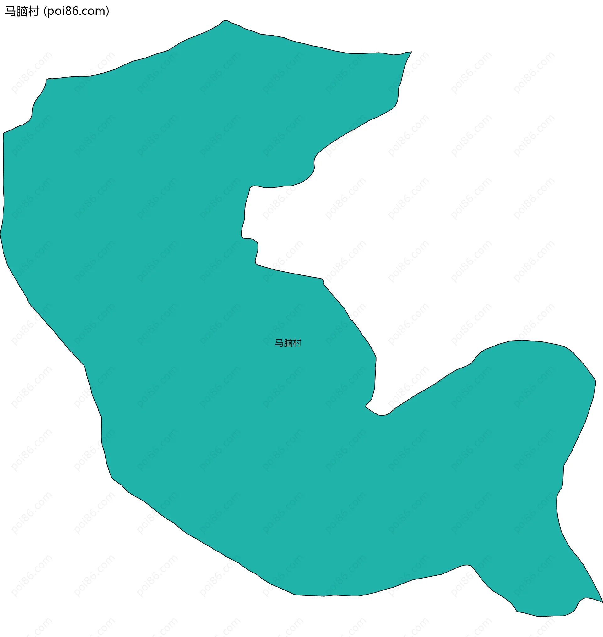 马脑村边界地图