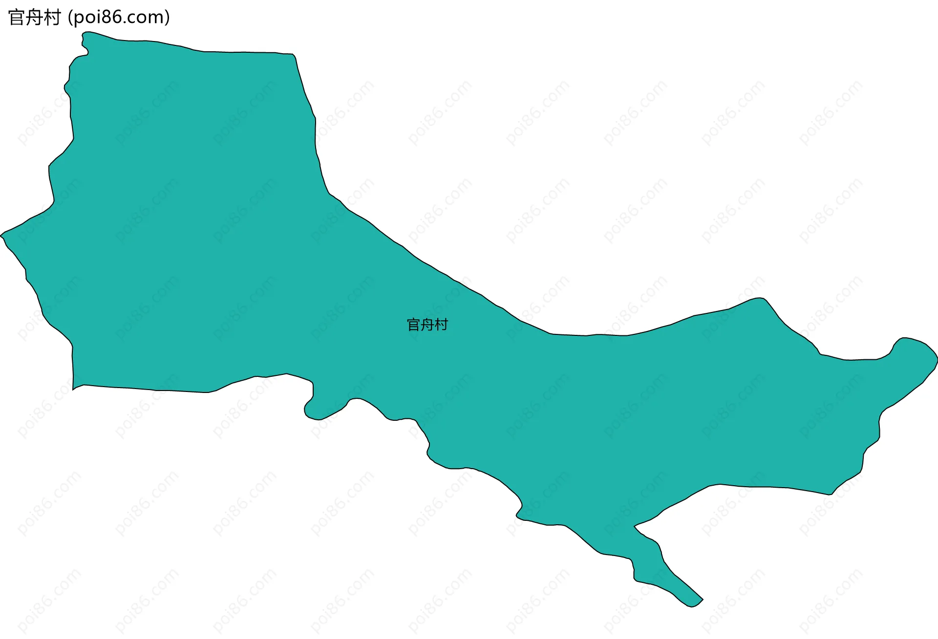 官舟村边界地图