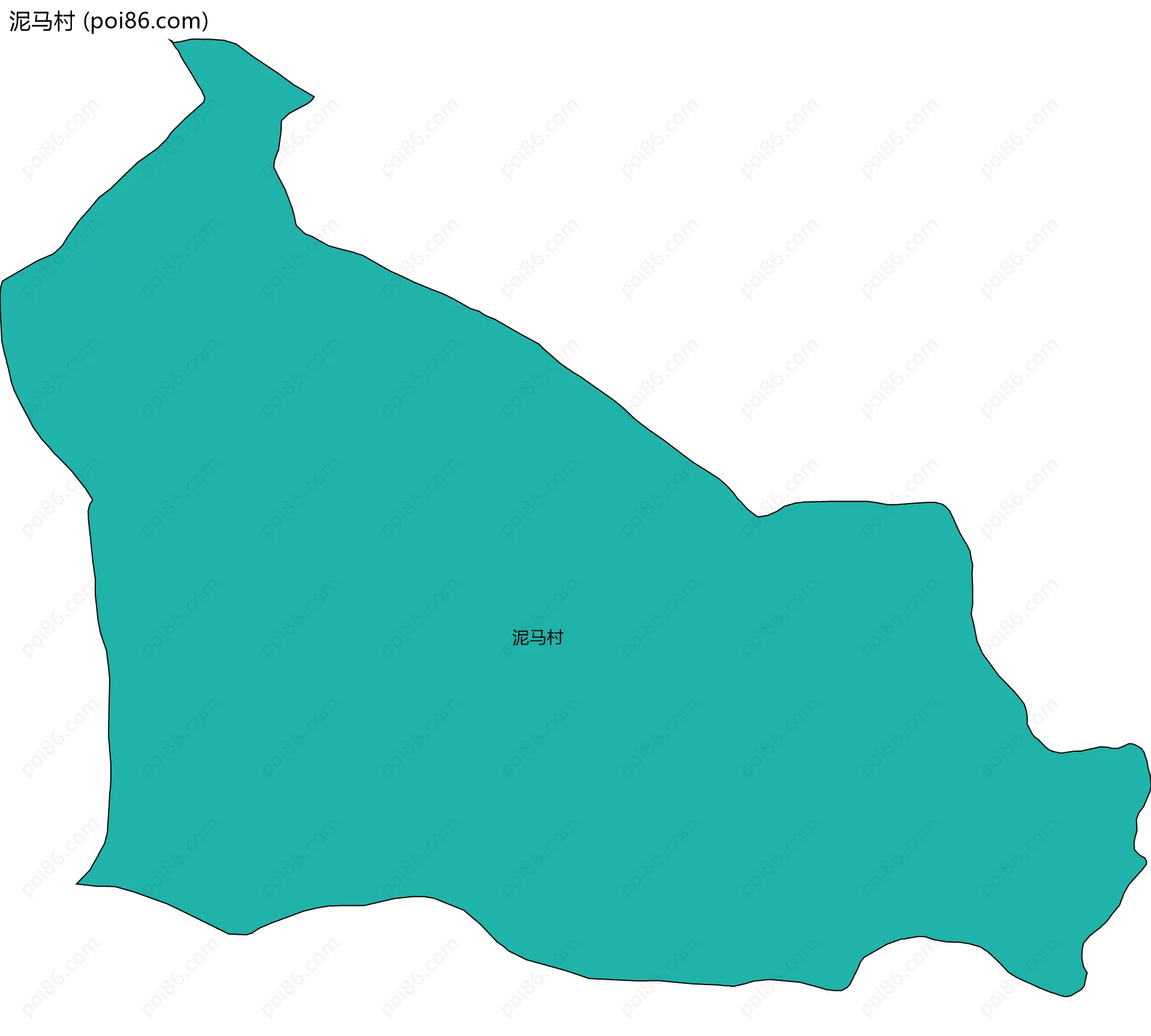 泥马村边界地图
