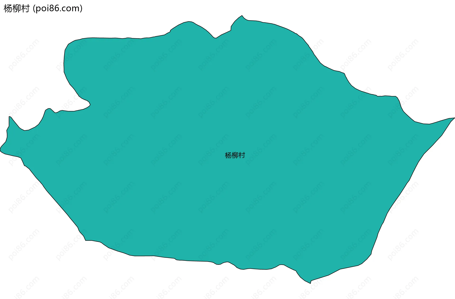 杨柳村边界地图
