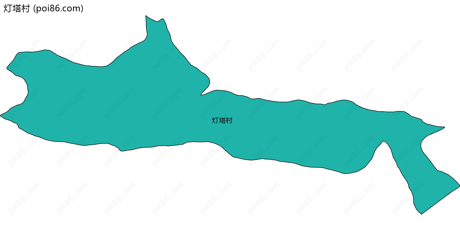 灯塔村边界地图