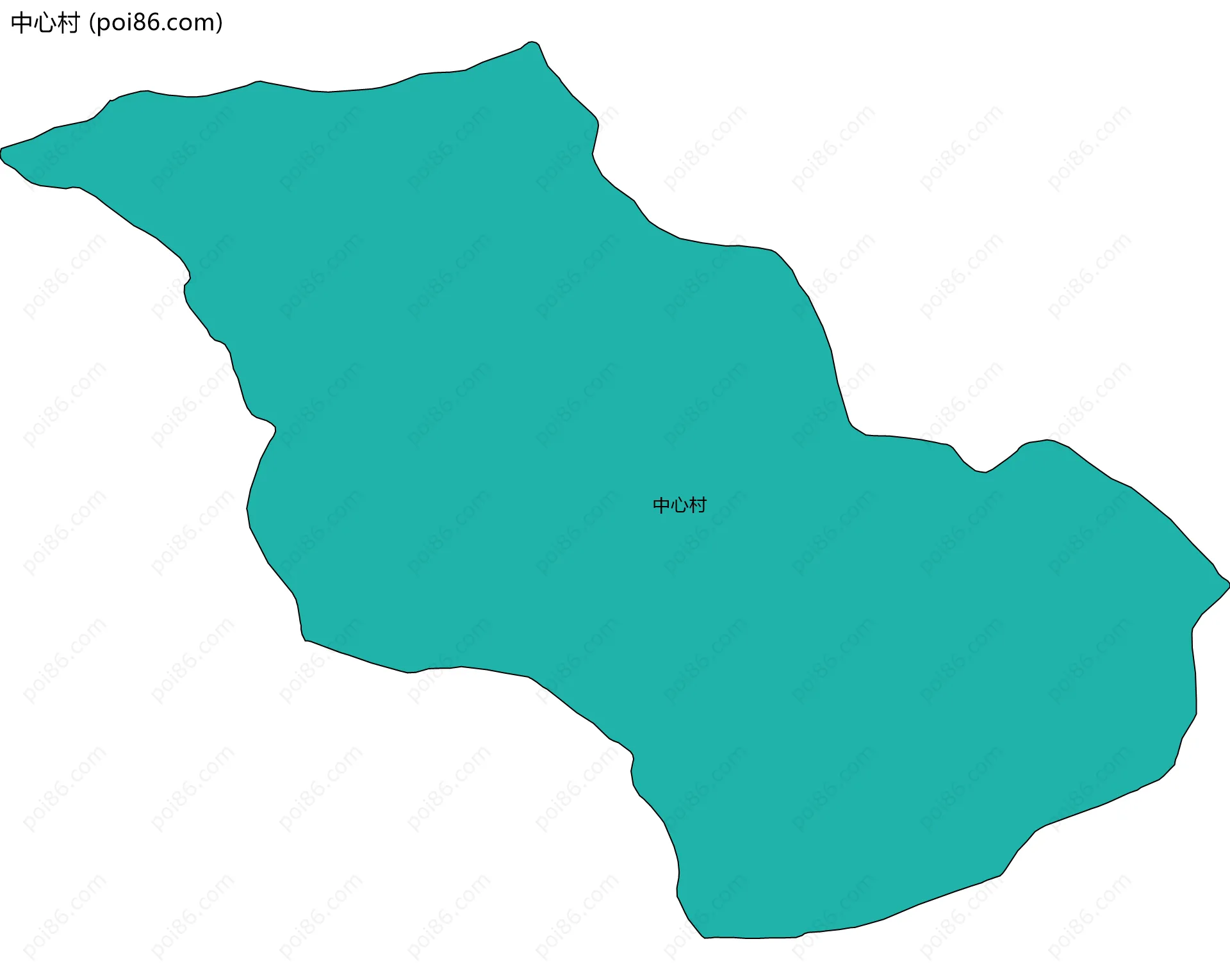 中心村边界地图
