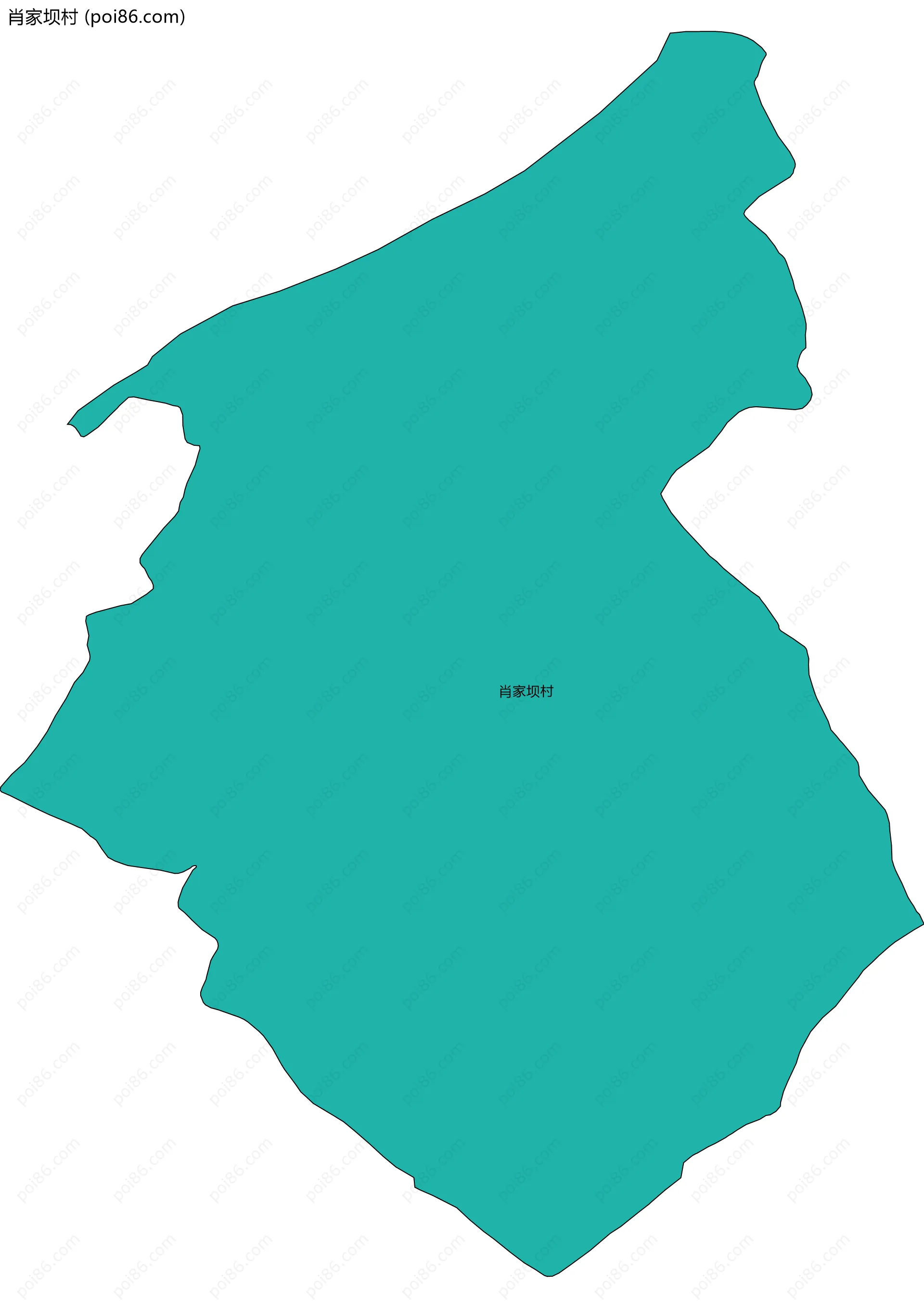 肖家坝村边界地图