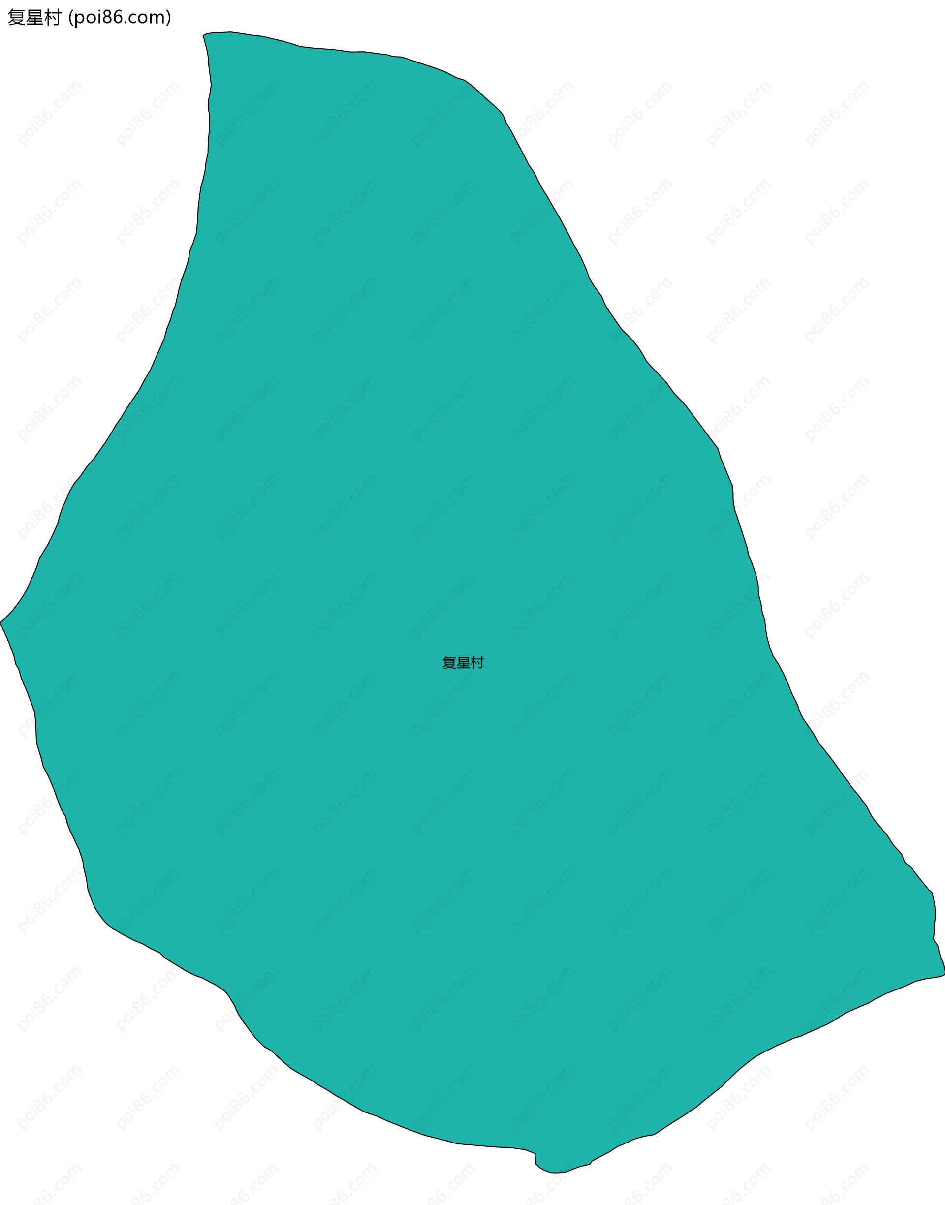 复星村边界地图