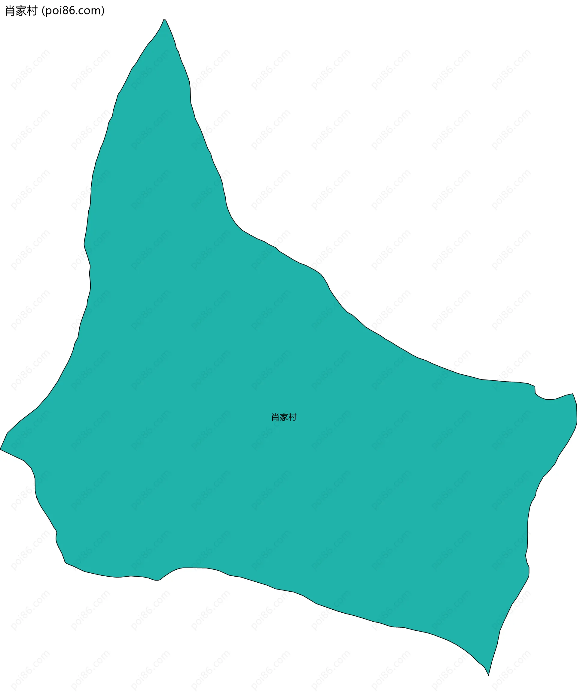 肖家村边界地图