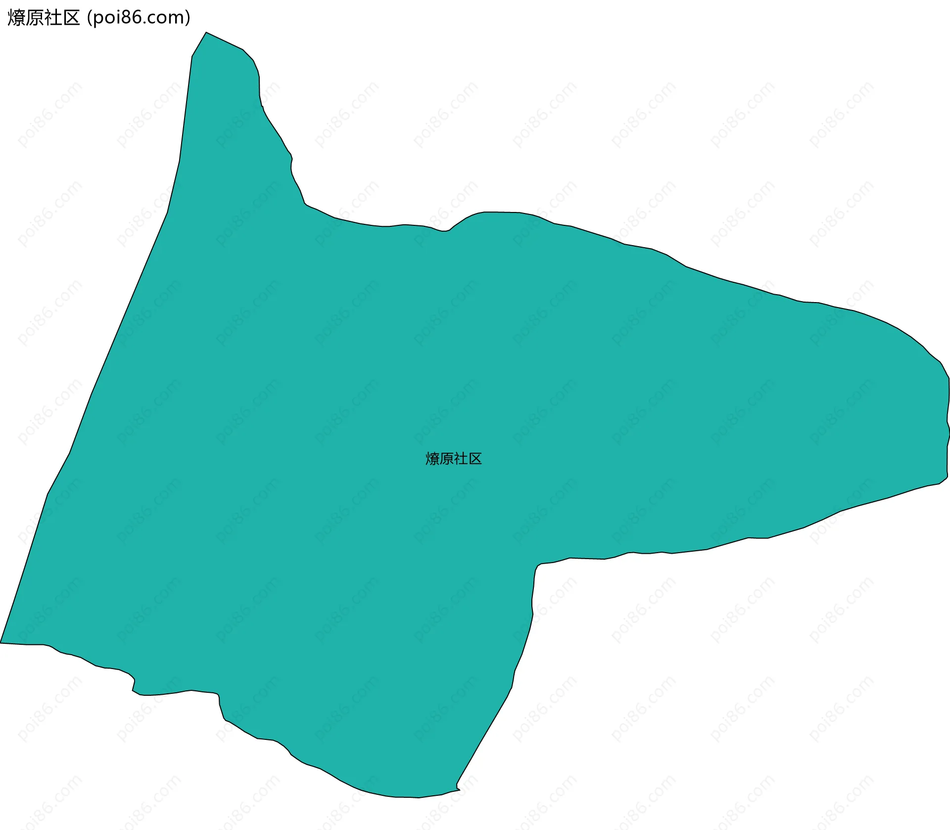 燎原社区边界地图