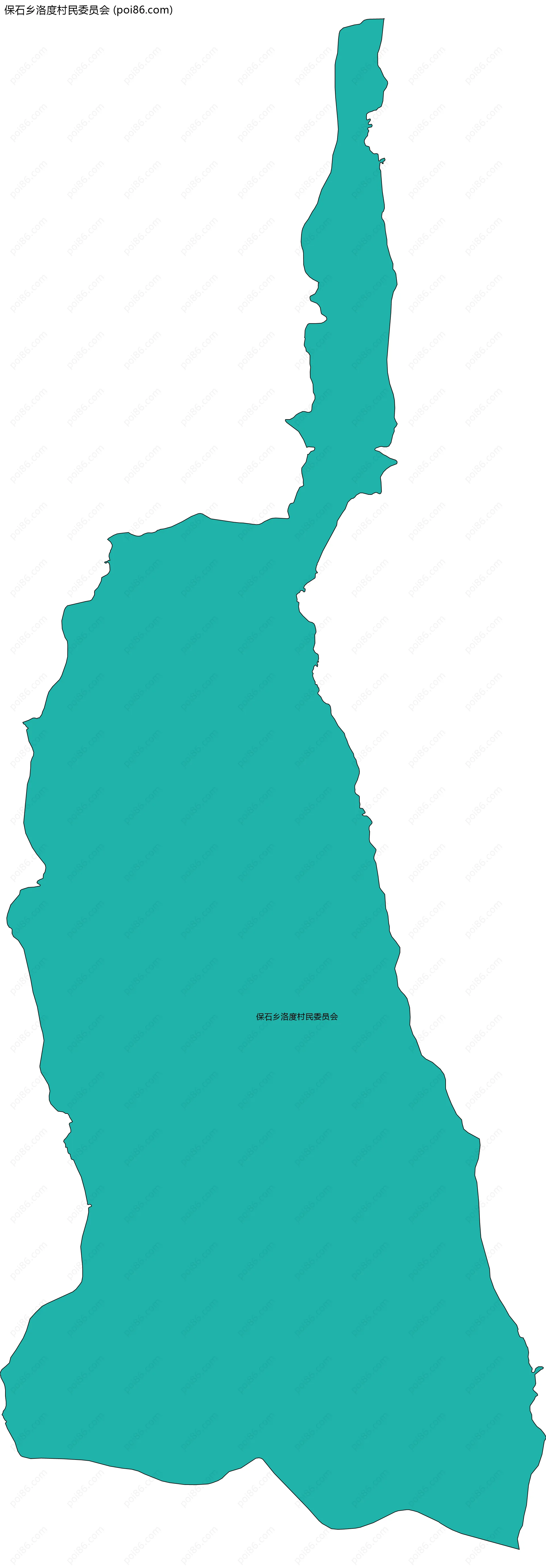 保石乡洛度村民委员会边界地图
