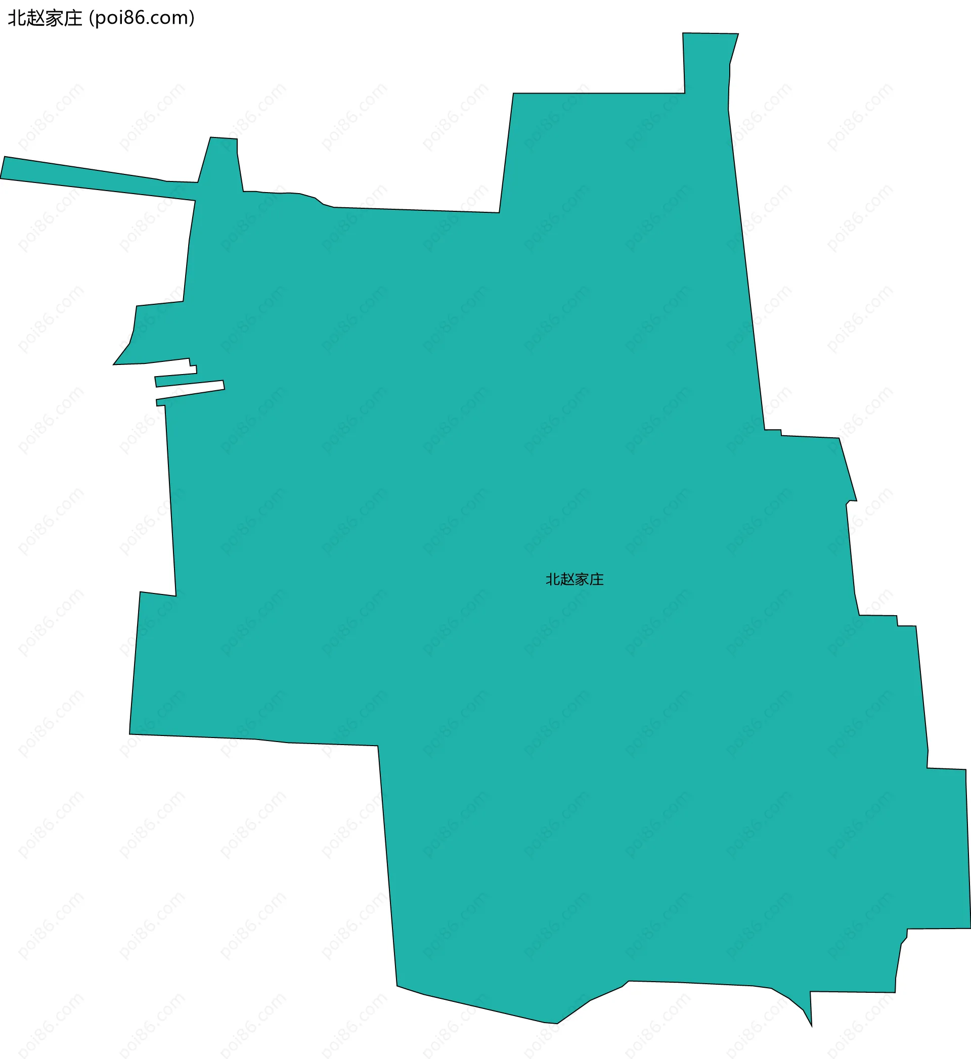 北赵家庄边界地图