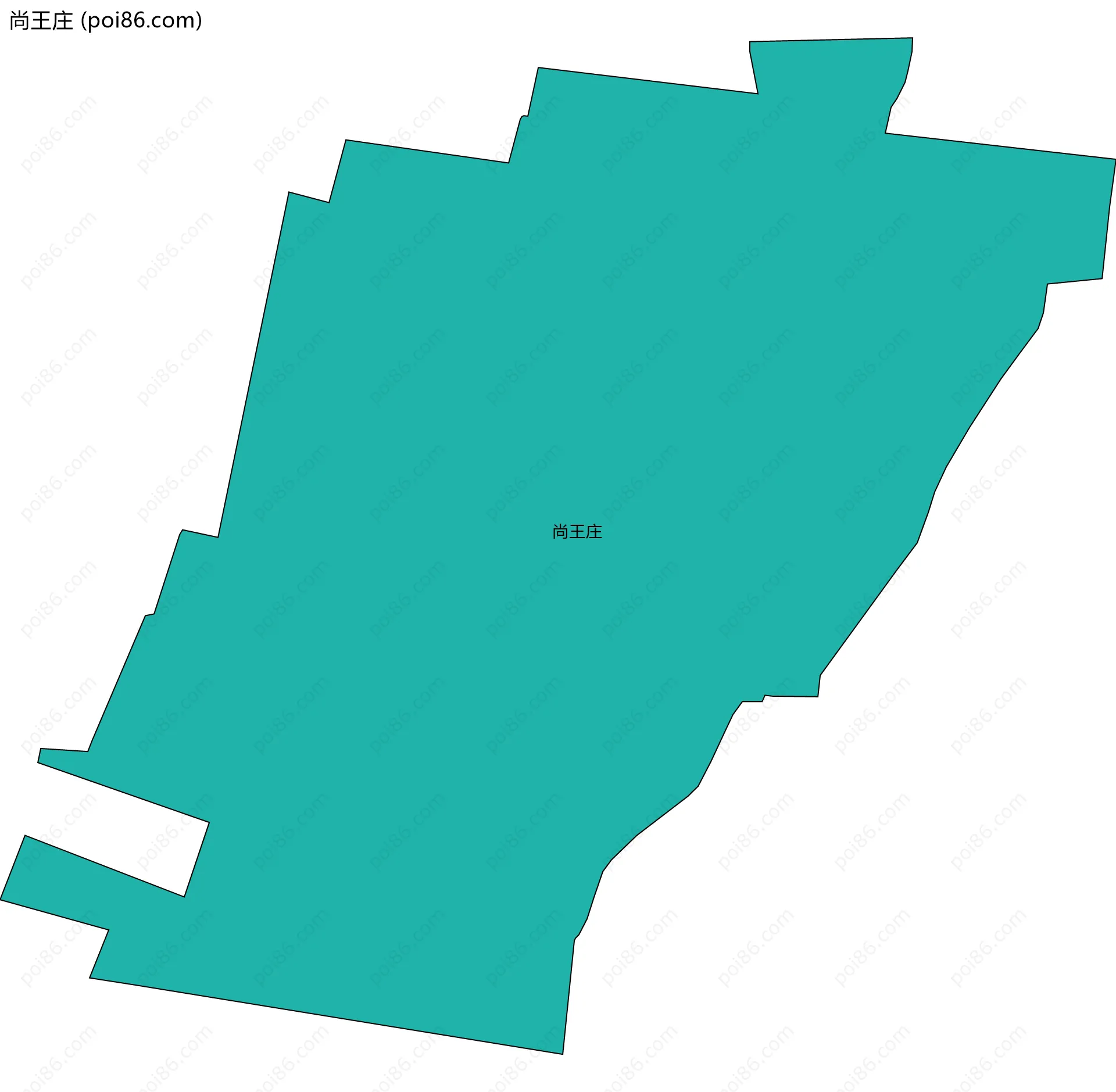 尚王庄边界地图