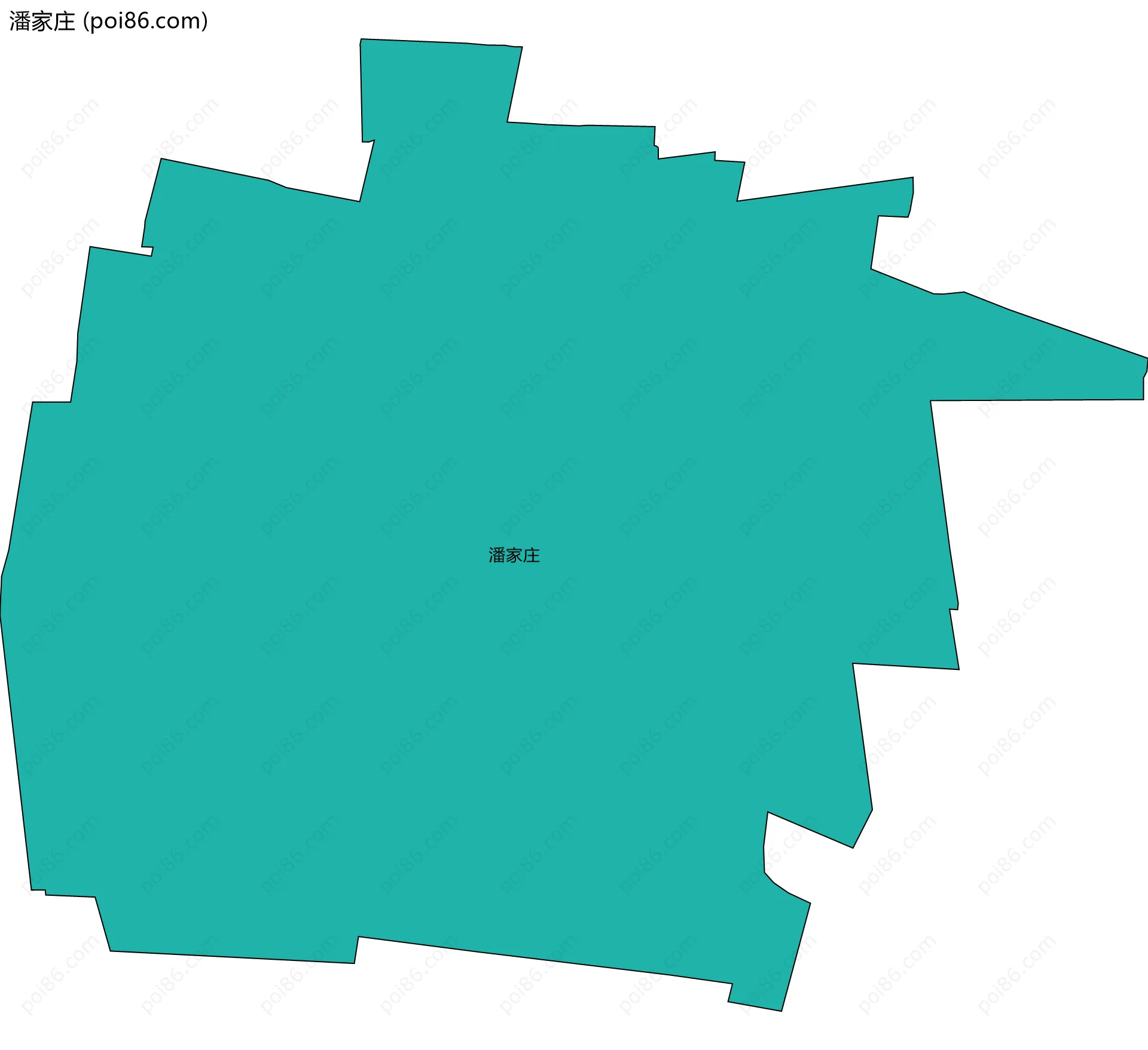 潘家庄边界地图