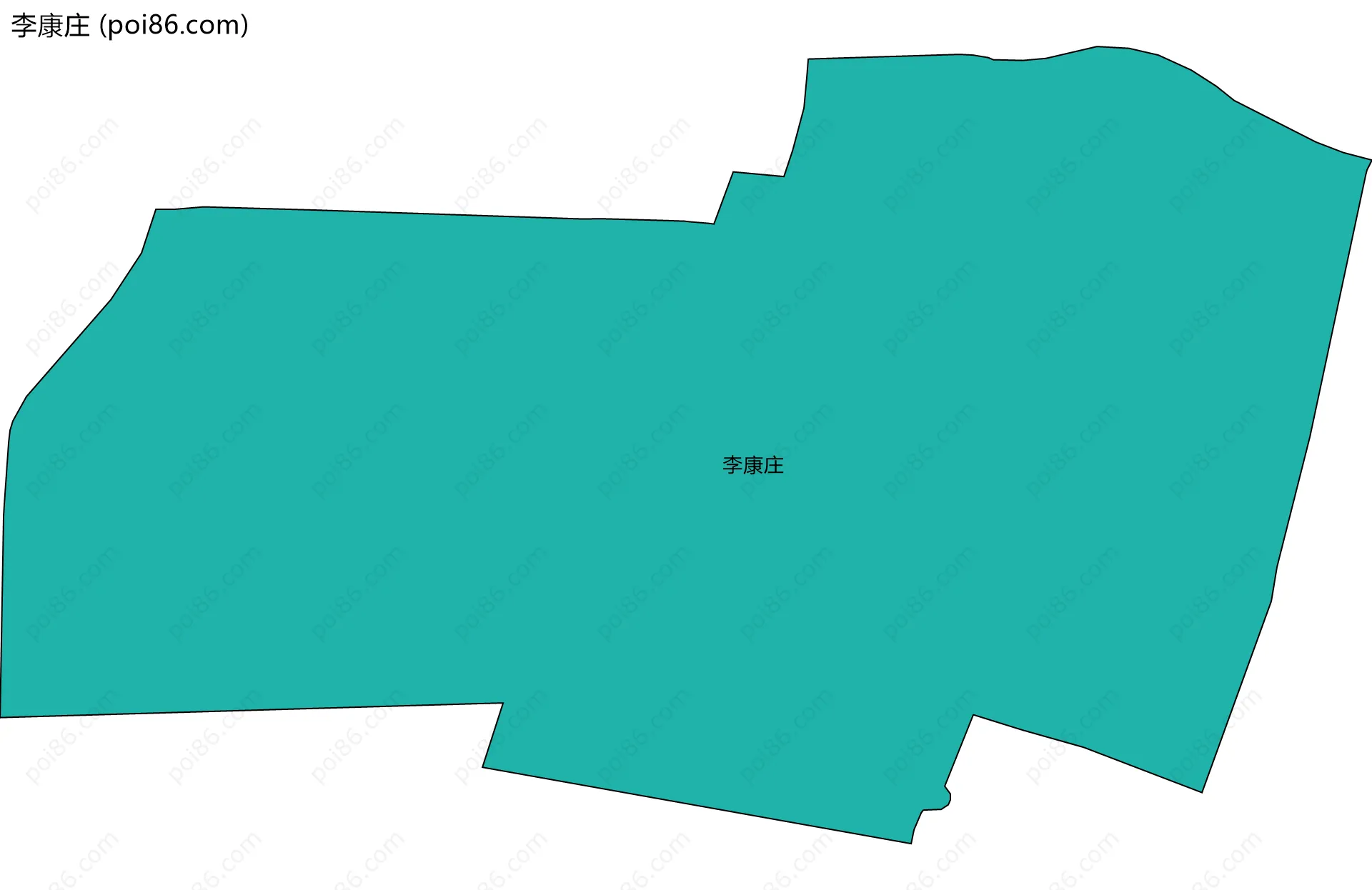 李康庄边界地图