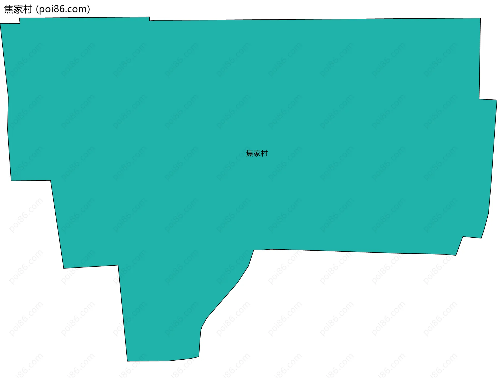 焦家村边界地图