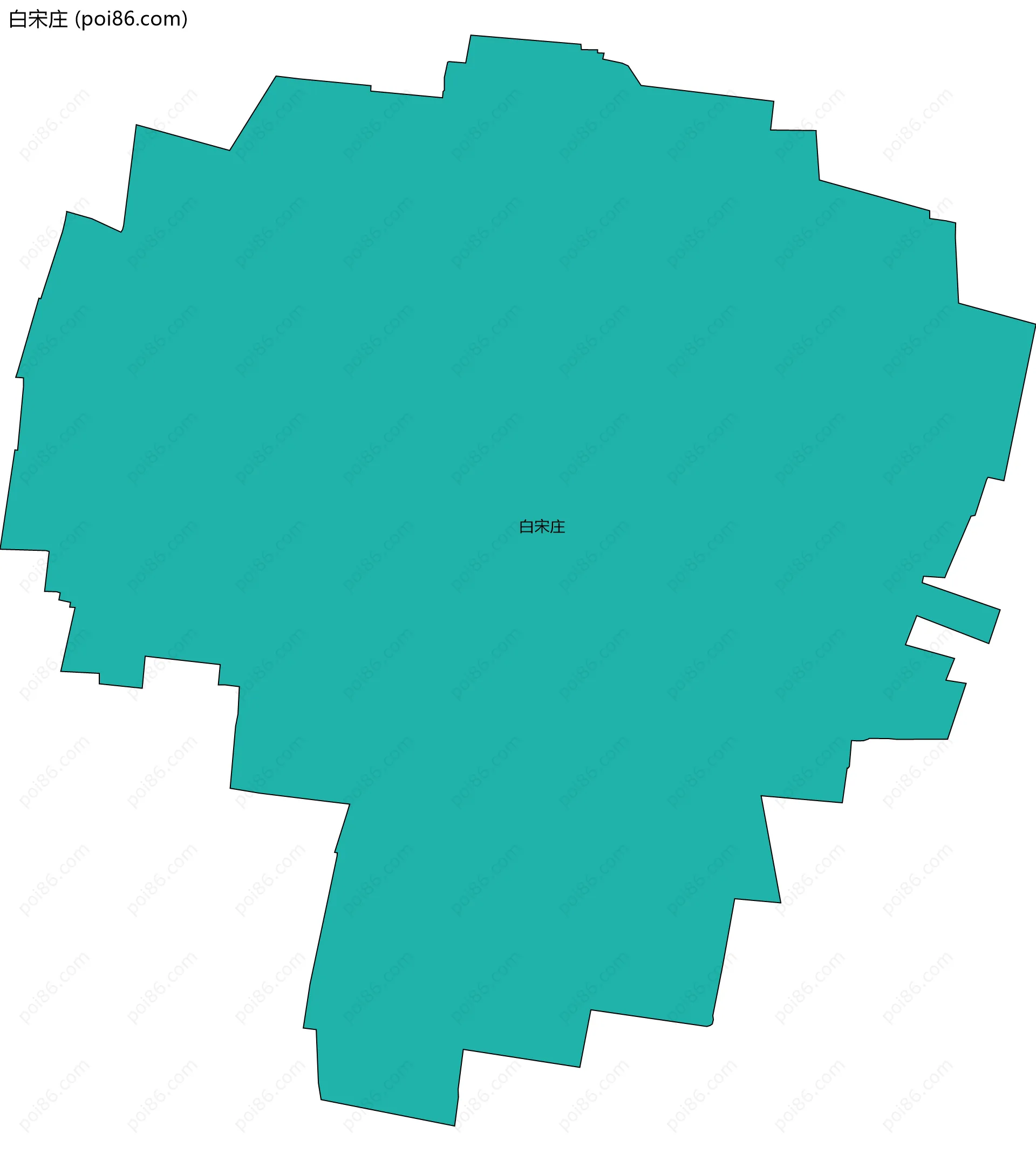 白宋庄边界地图