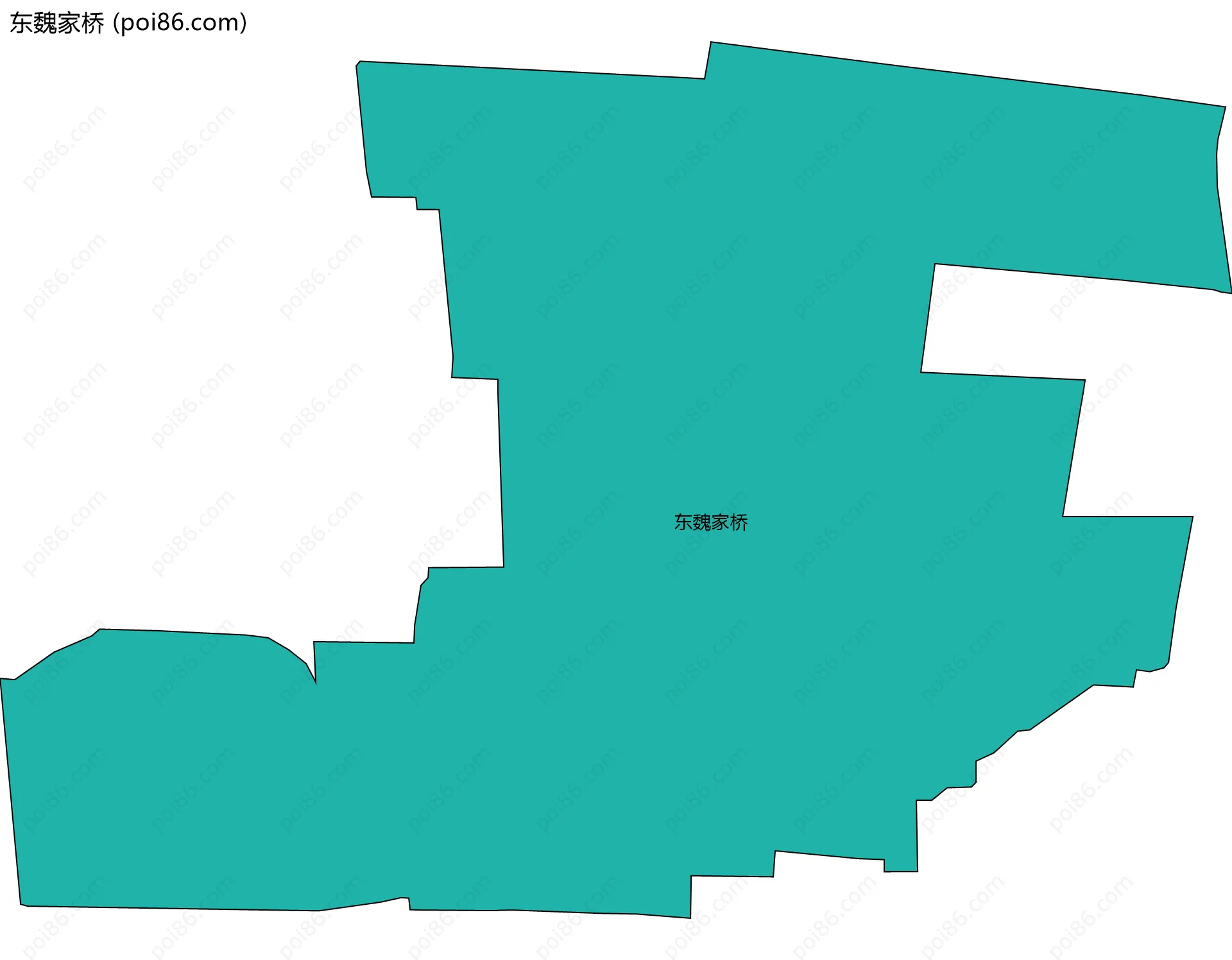东魏家桥边界地图