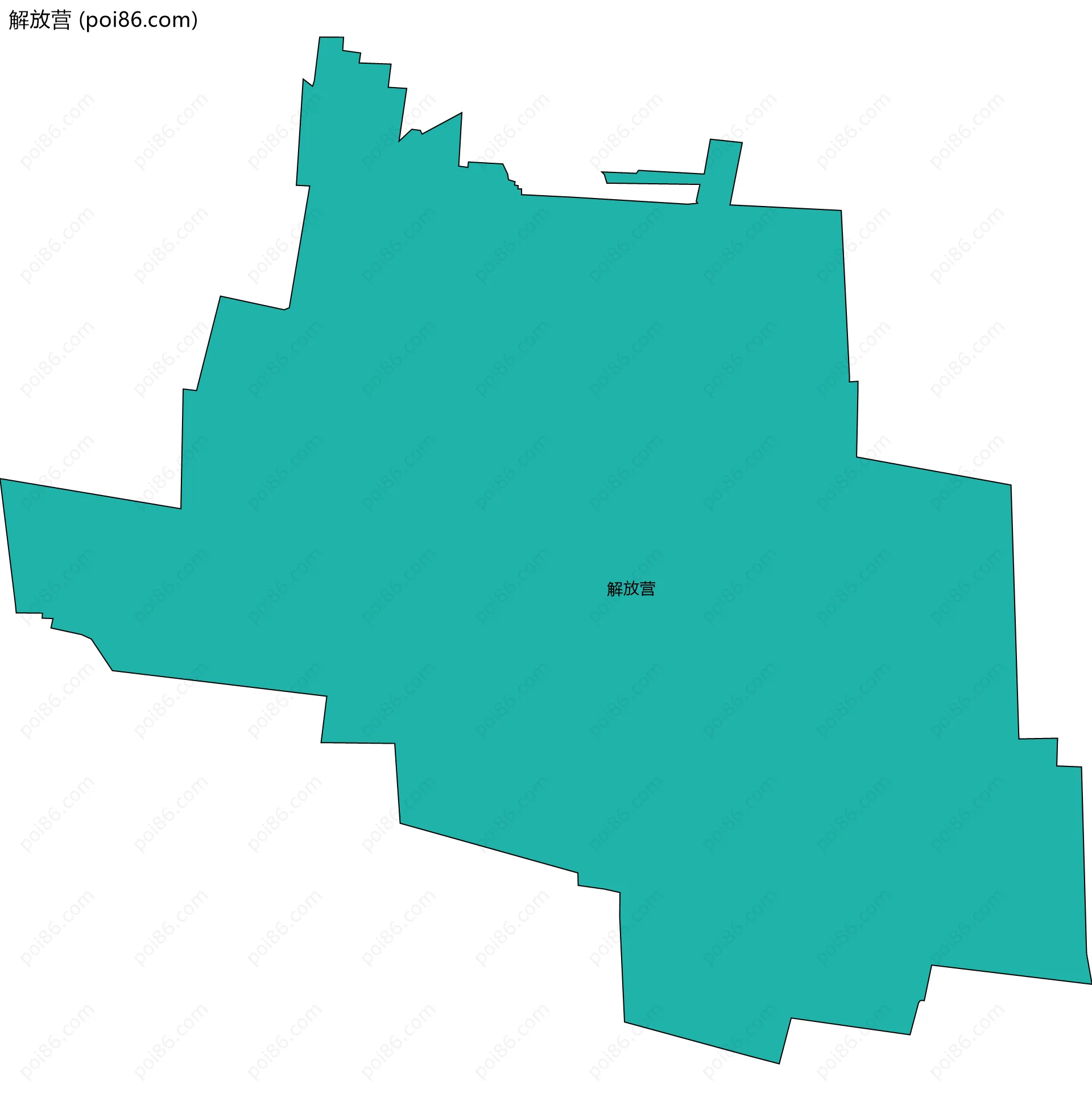 解放营边界地图