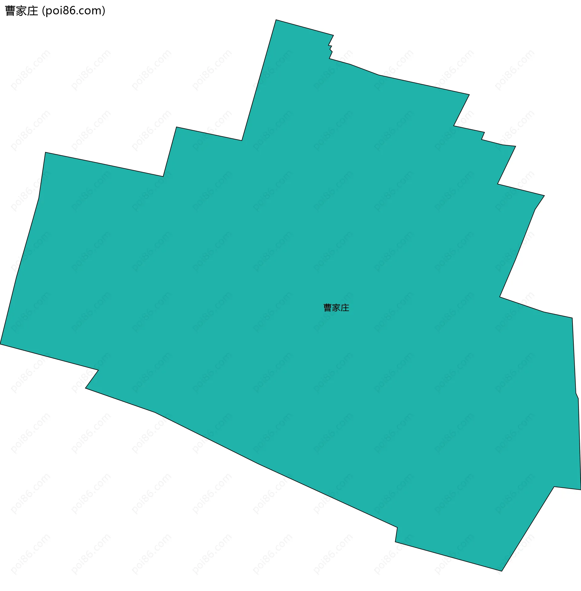 曹家庄边界地图