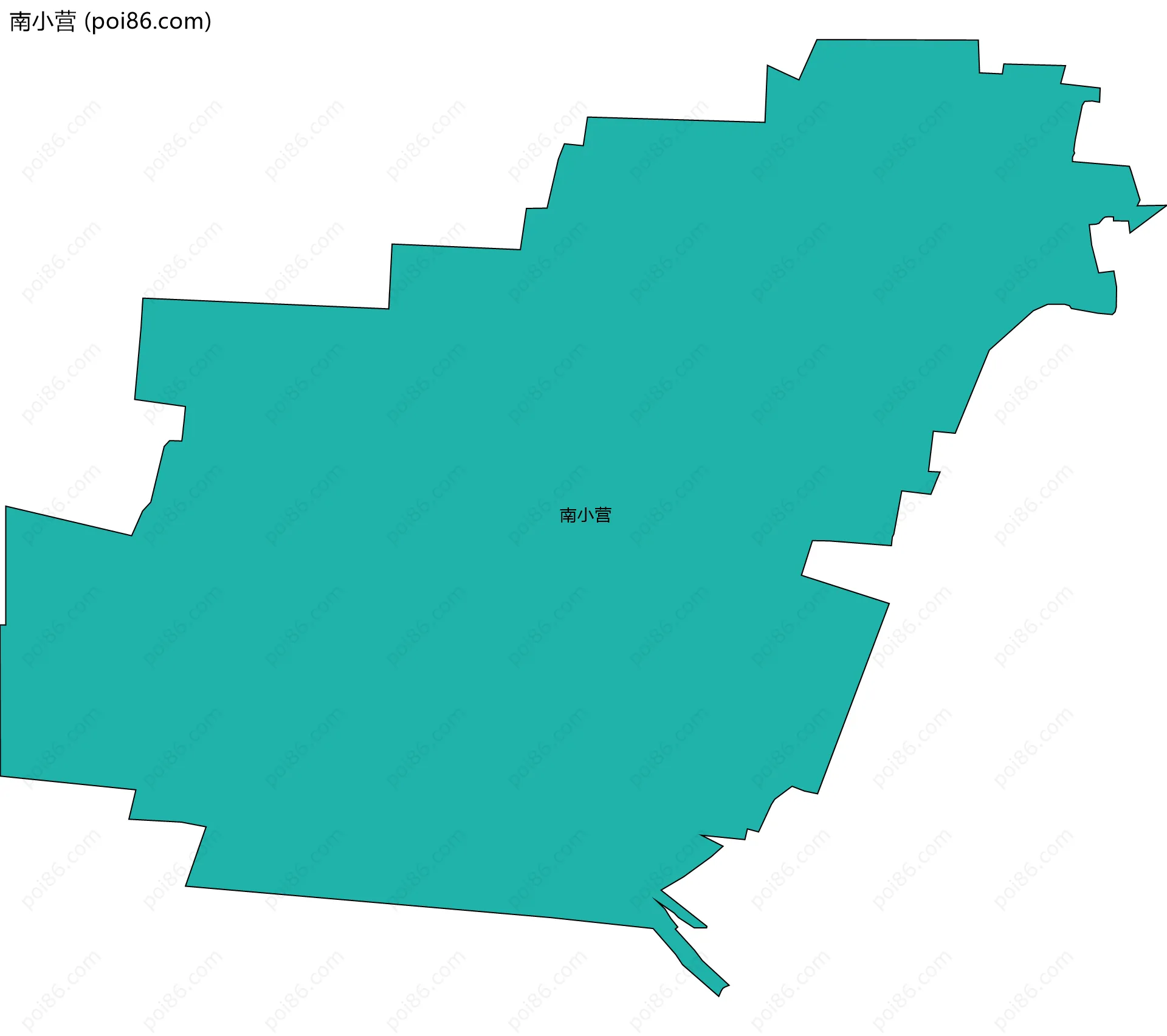南小营边界地图